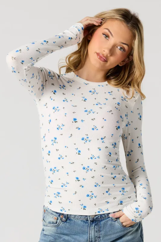 Ribbed Long Sleeve Top sold by Urban Planet