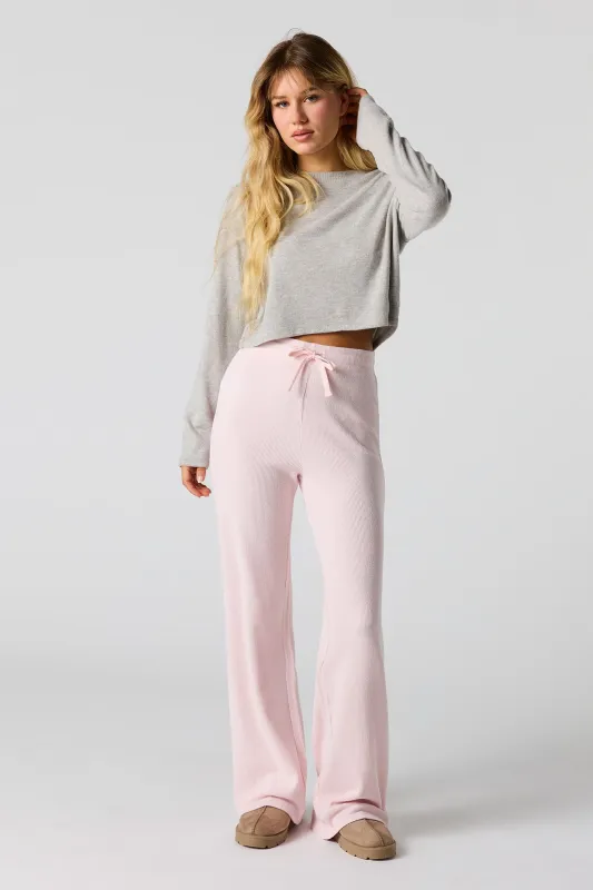 Waffle Knit Wide Leg Legging sold by Urban Planet