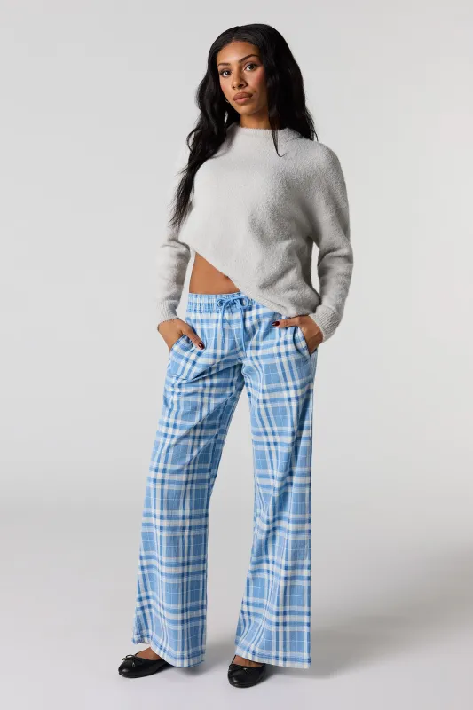 Plaid Print Flare Pant sold by Urban Planet