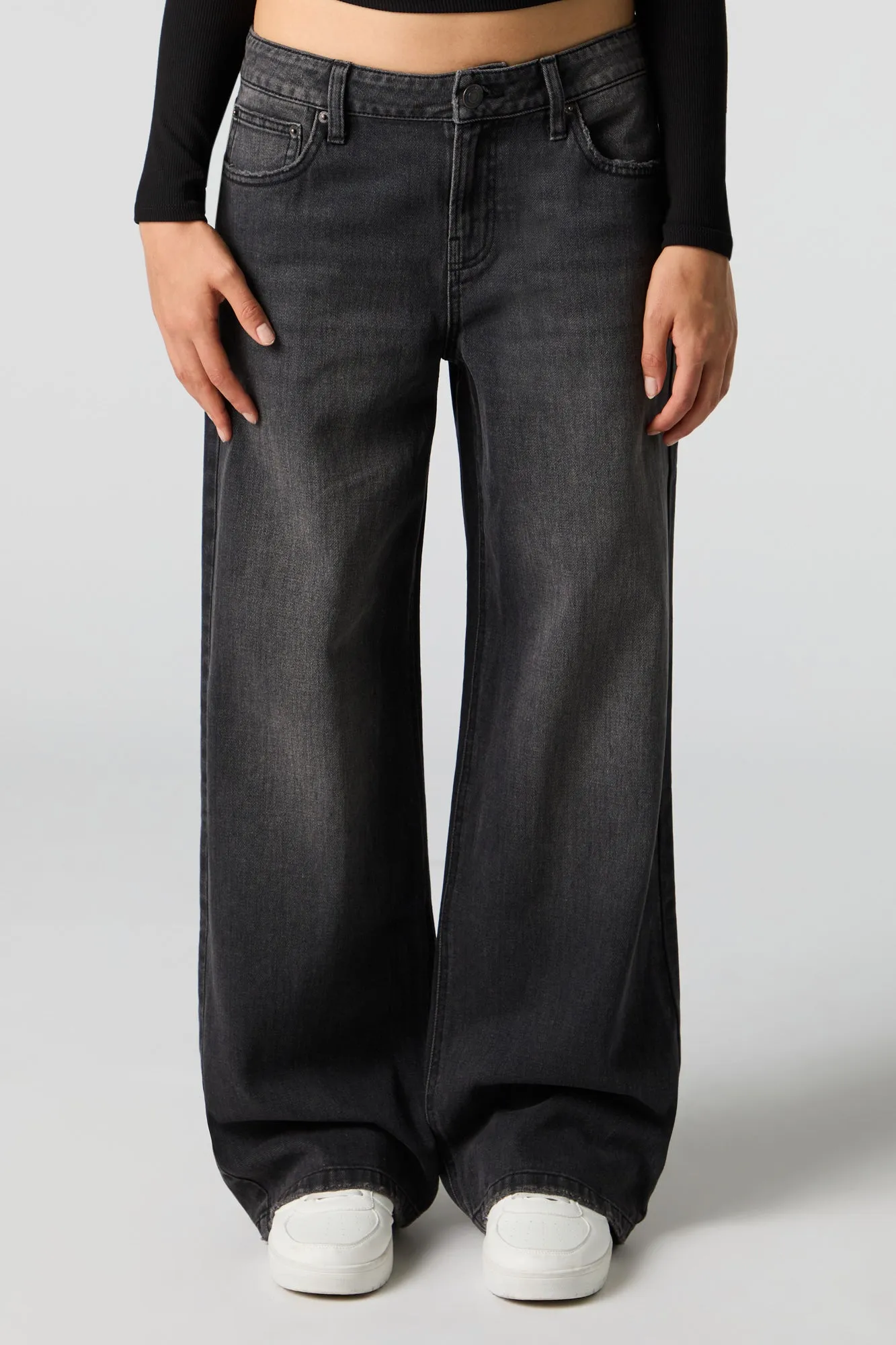 Low Rise Baggy Black Jean sold by Urban Planet product image thumbnail 2