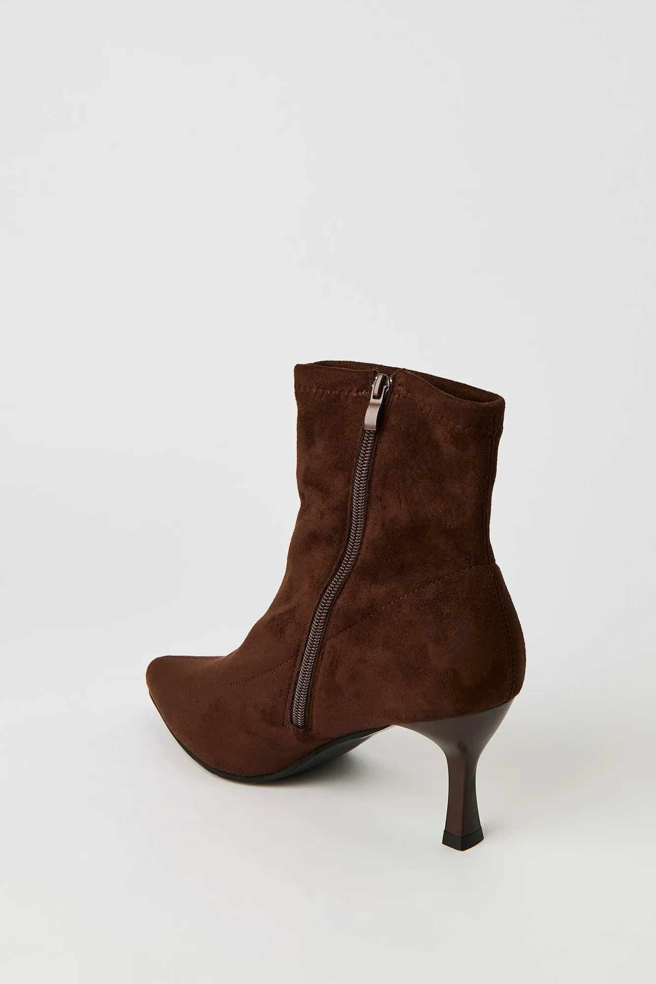 Faux Suede Kitten Heel Booties sold by Urban Planet product image thumbnail 4