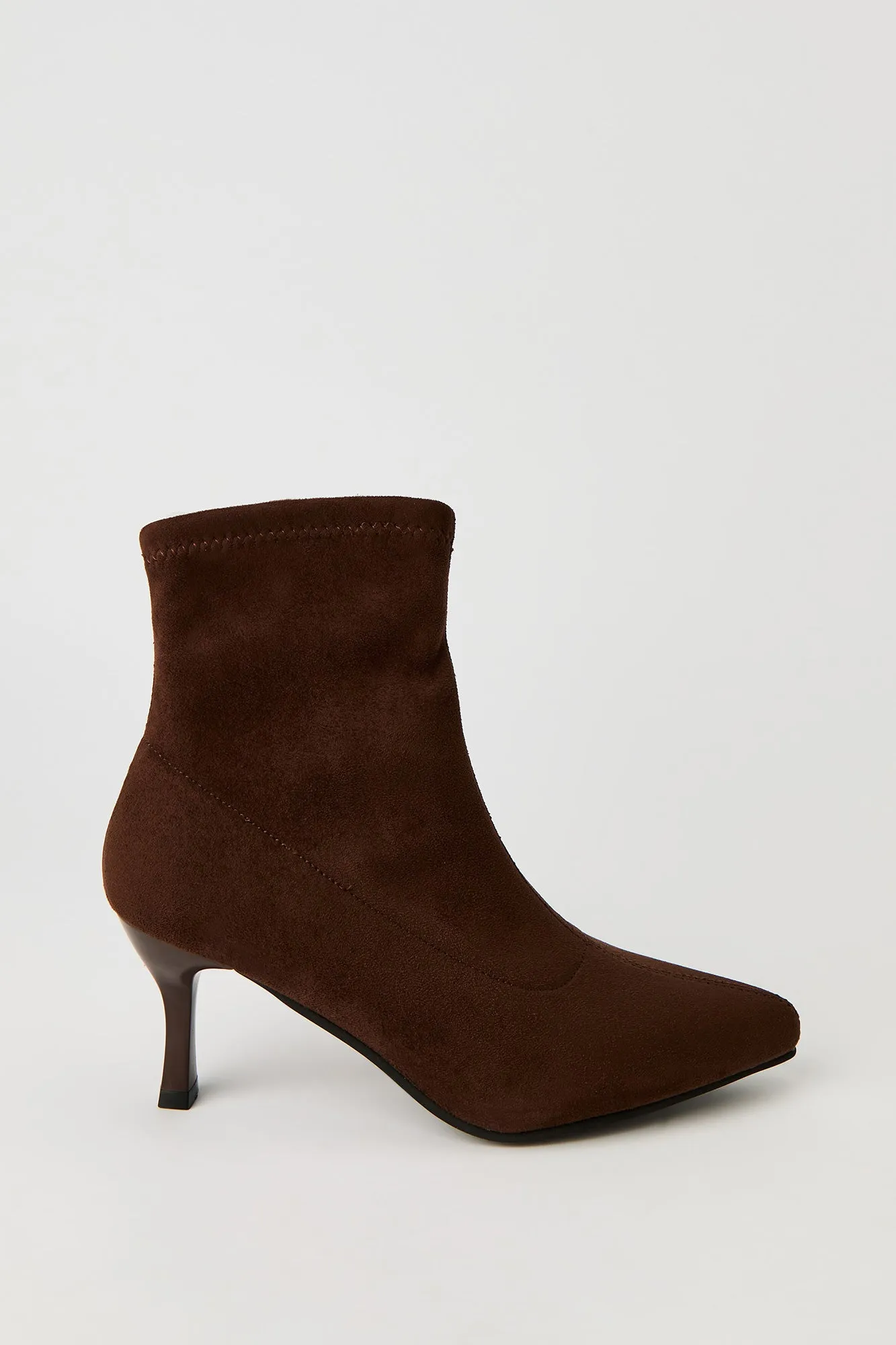 Faux Suede Kitten Heel Booties sold by Urban Planet product image thumbnail 2
