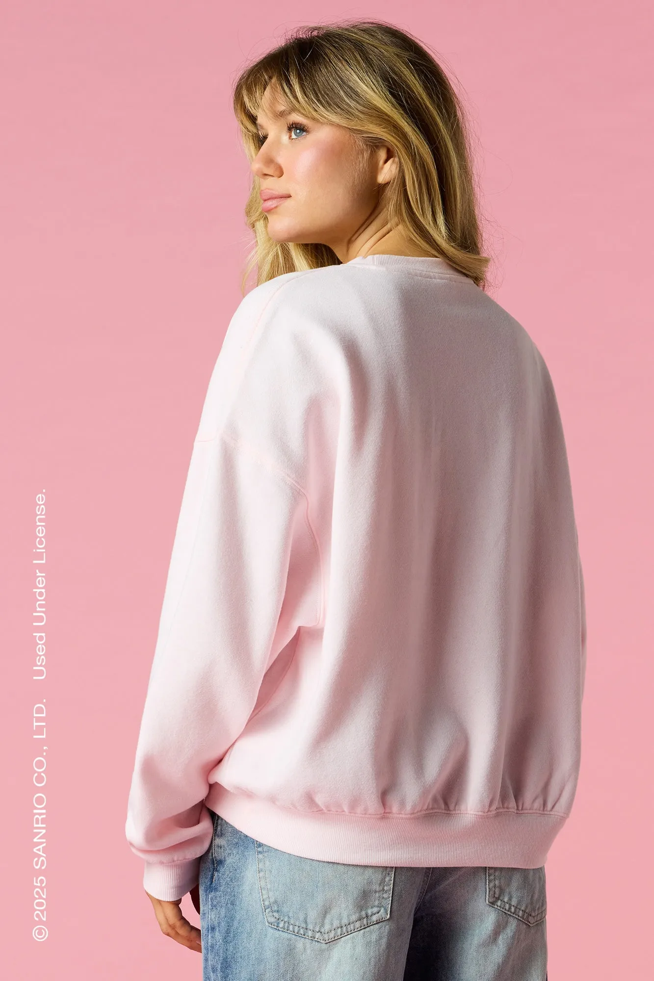Hello Kitty® and Friends Flock Print Sweatshirt sold by Urban Planet product image thumbnail 2