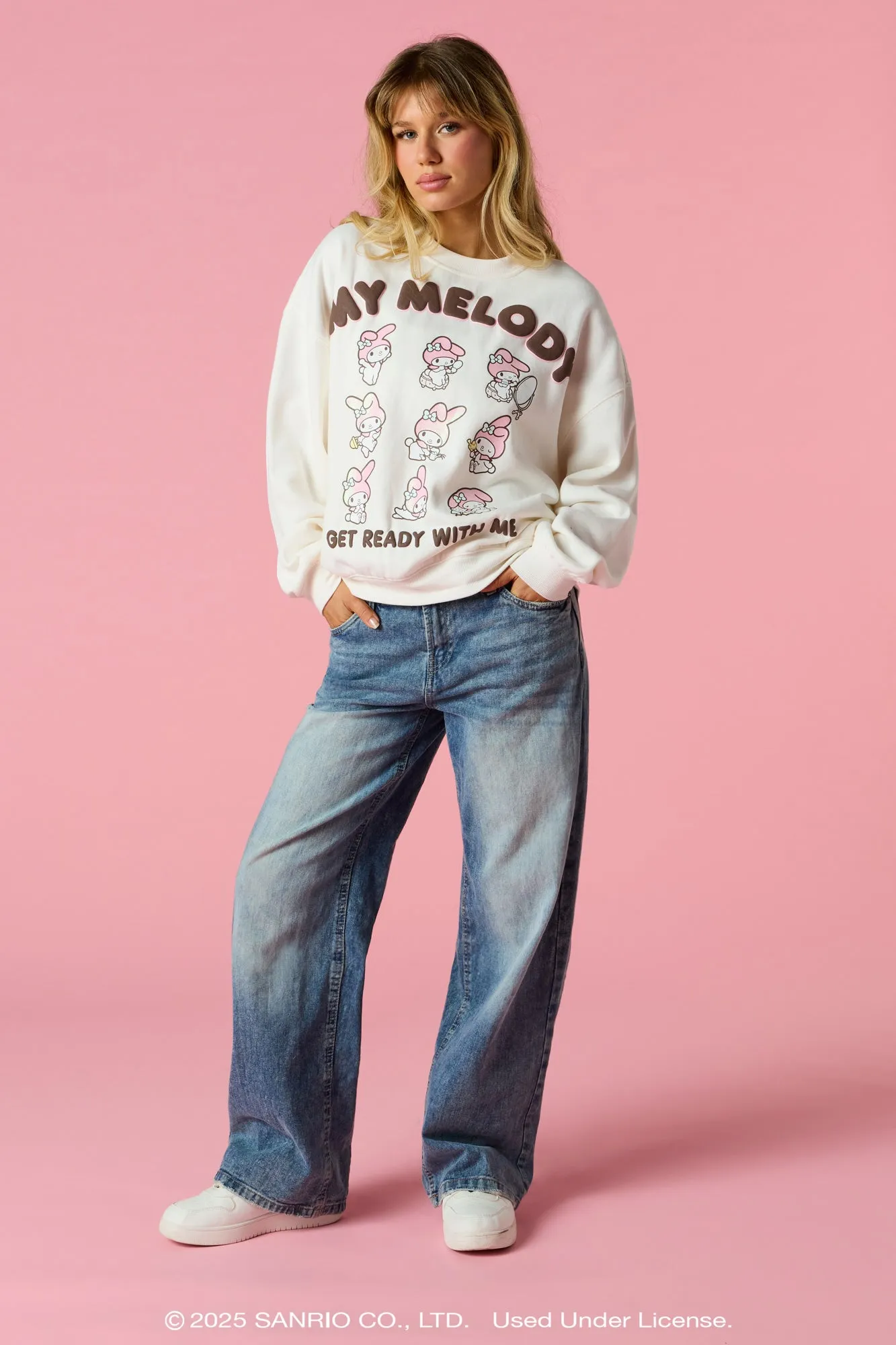 My Melody™ Puff Print Sweatshirt sold by Urban Planet product image thumbnail 3