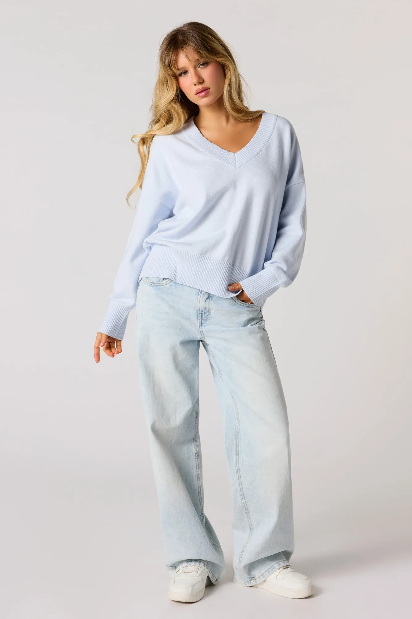 V-Neck Sweater sold by Urban Planet product image thumbnail 3