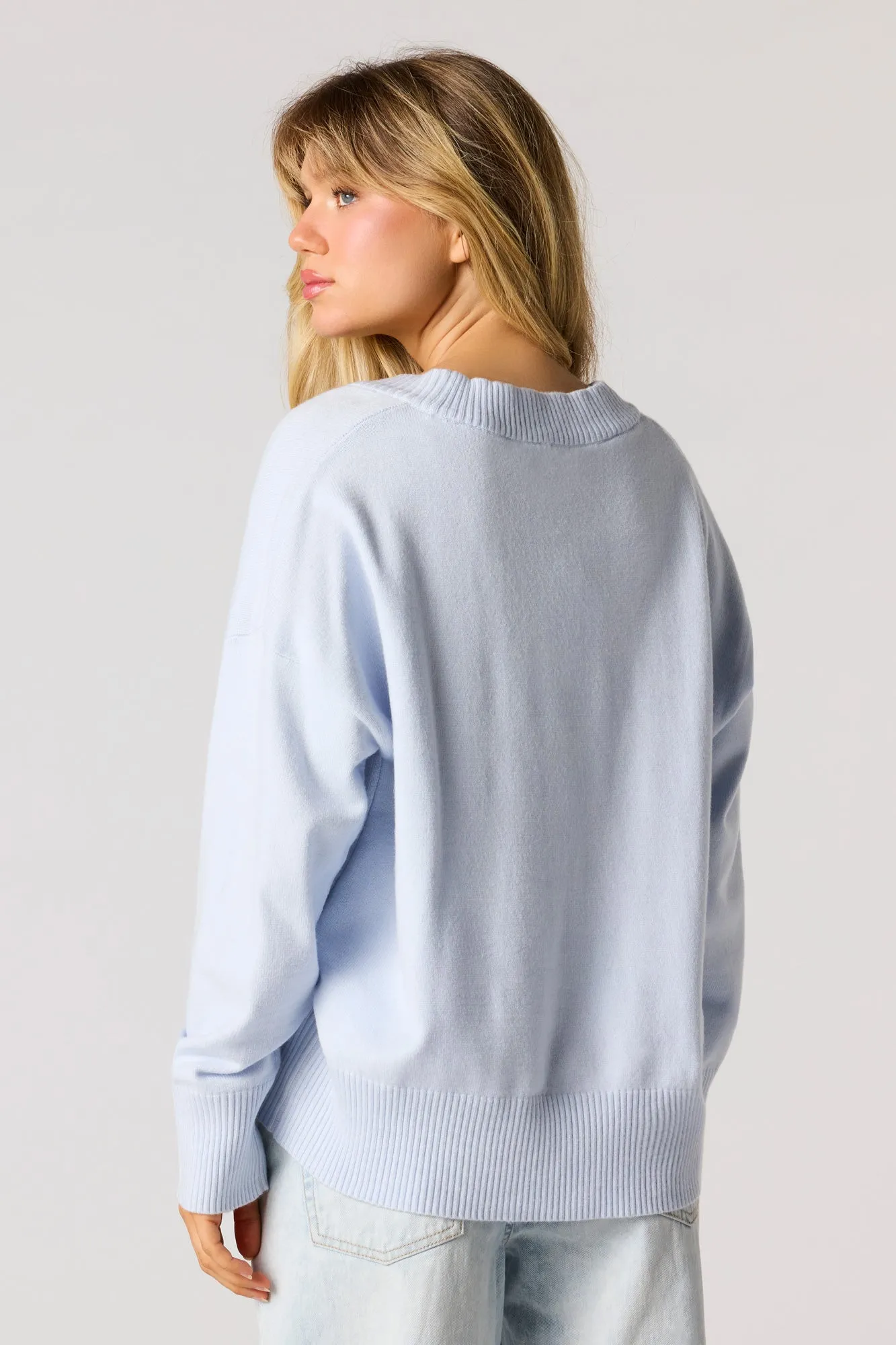 V-Neck Sweater sold by Urban Planet product image thumbnail 2