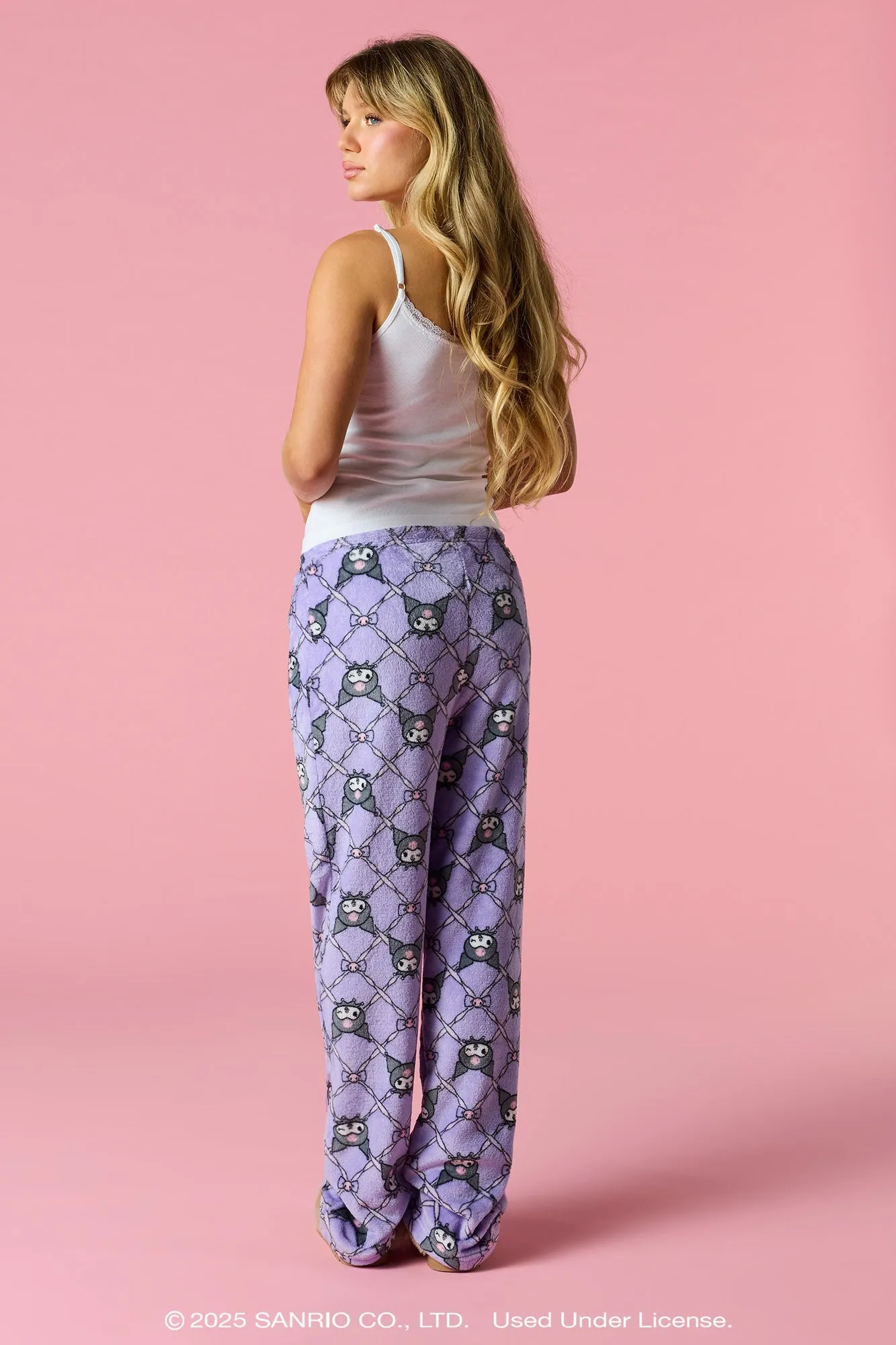 Kuromi™ Christmas Plush Pajama Pant sold by Urban Planet product image thumbnail 3