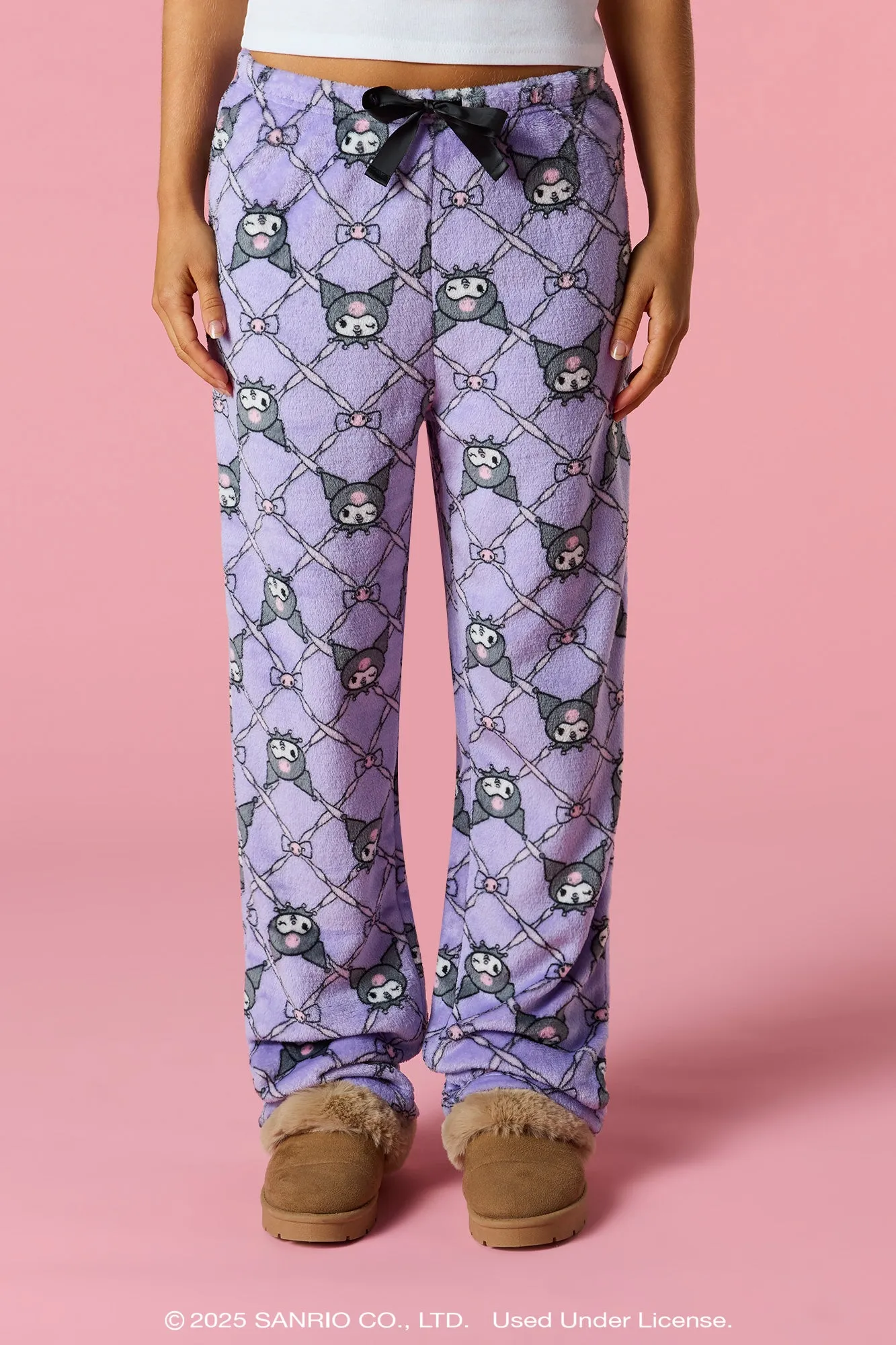 Kuromi™ Christmas Plush Pajama Pant sold by Urban Planet product image thumbnail 2