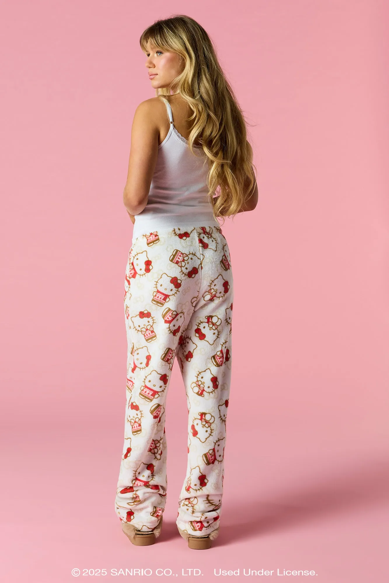 Hello Kitty® Christmas Plush Pajama Pant sold by Urban Planet product image thumbnail 3