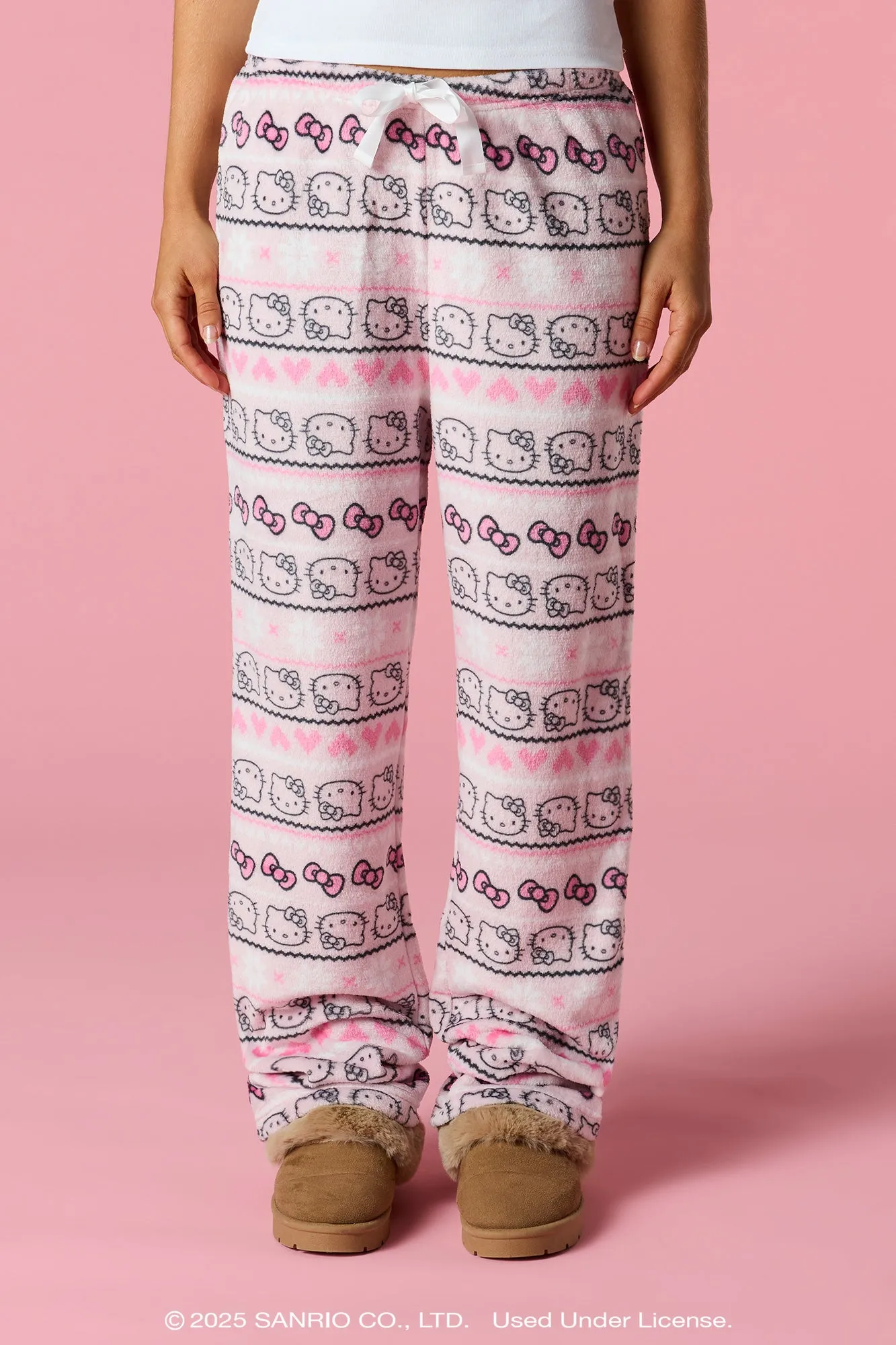 Hello Kitty® Christmas Plush Pajama Pant sold by Urban Planet product image thumbnail 5