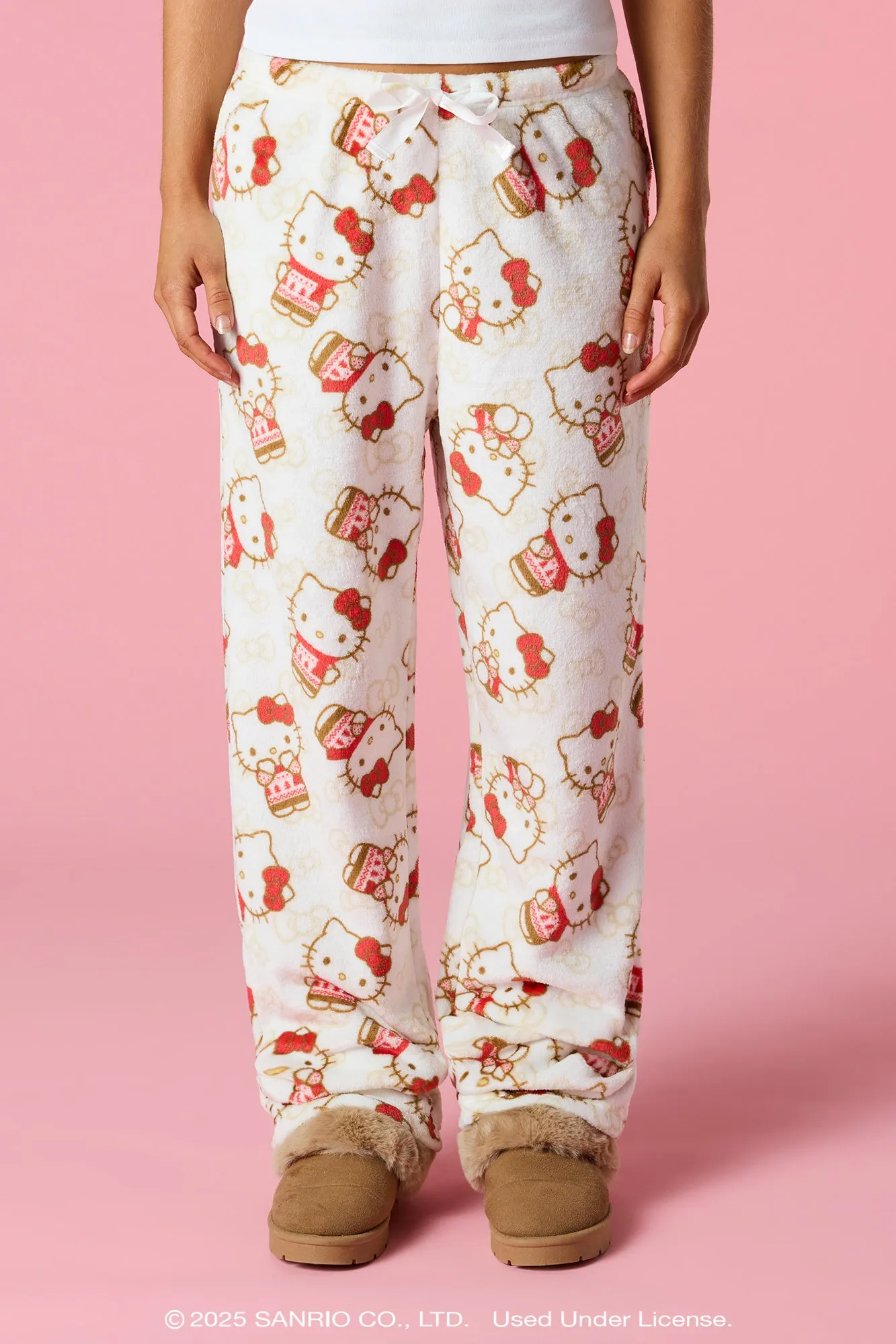 Hello Kitty® Christmas Plush Pajama Pant sold by Urban Planet product image thumbnail 2