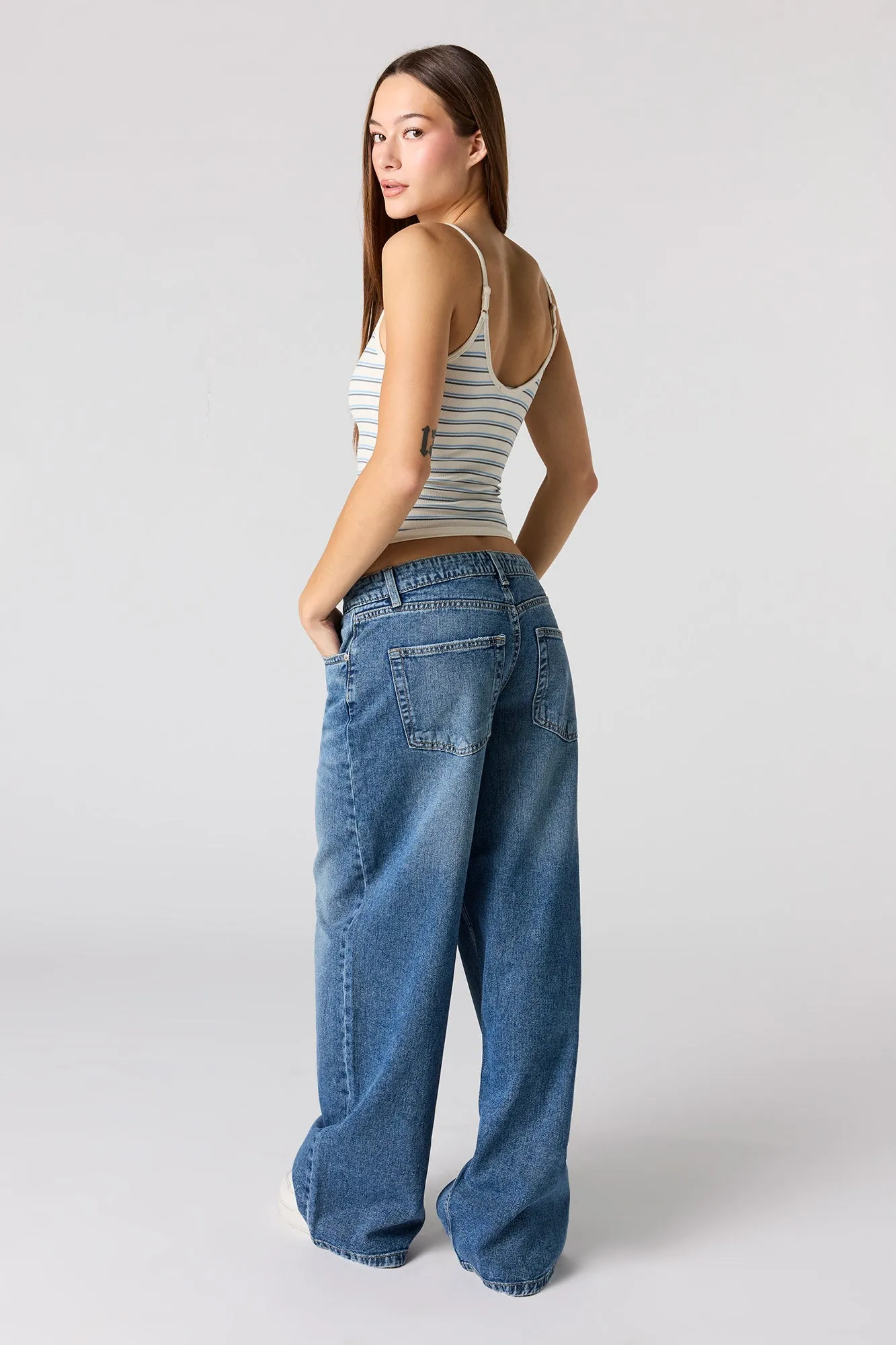 Low Rise Super Baggy Dark Jean sold by Urban Planet product image thumbnail 3