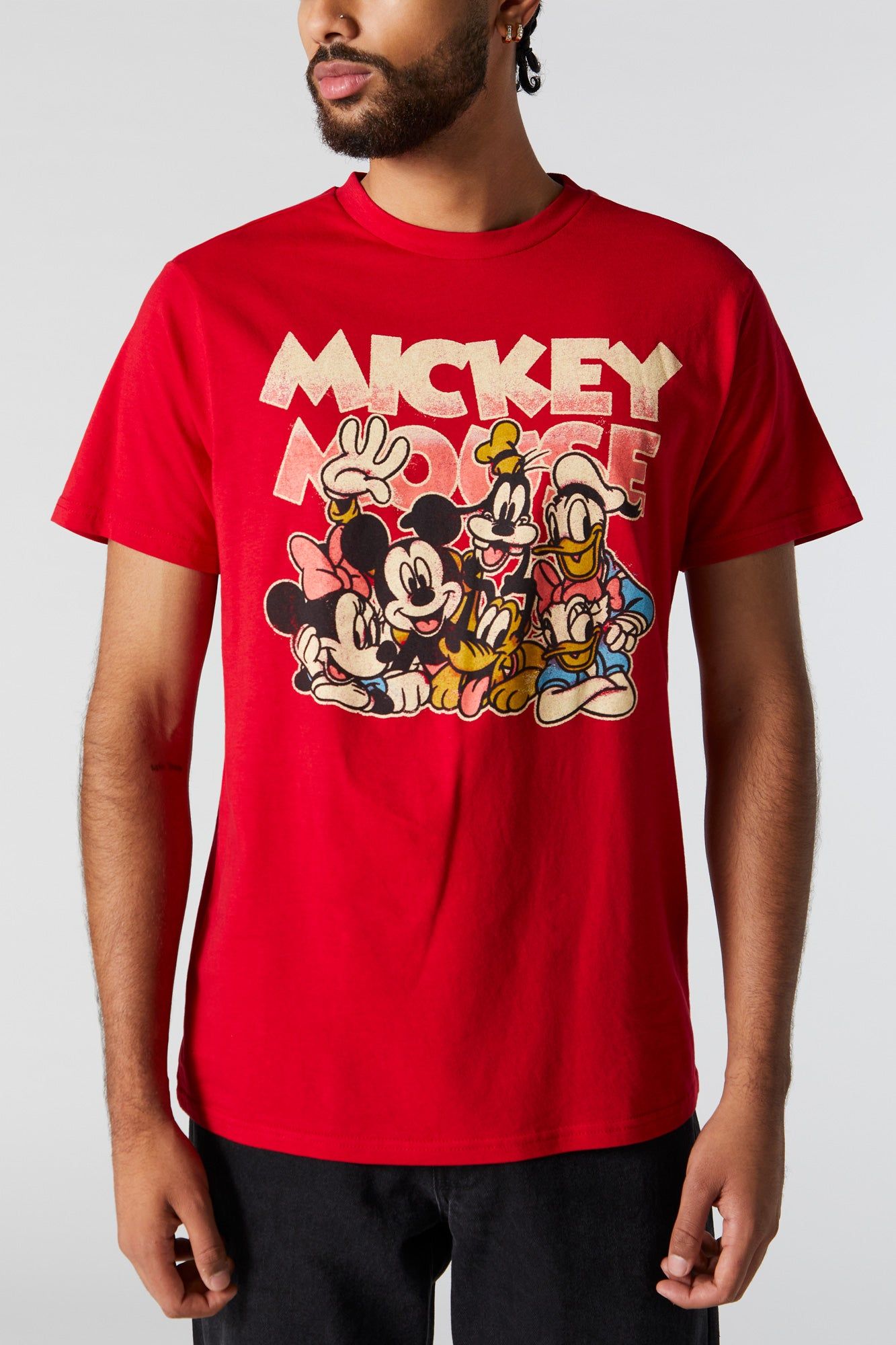 T-shirt à imprimé Mickey Mouse Crew sold by Urban Planet product image thumbnail 4