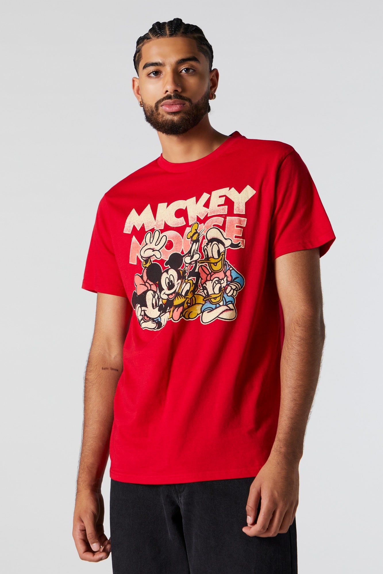 T-shirt à imprimé Mickey Mouse Crew sold by Urban Planet