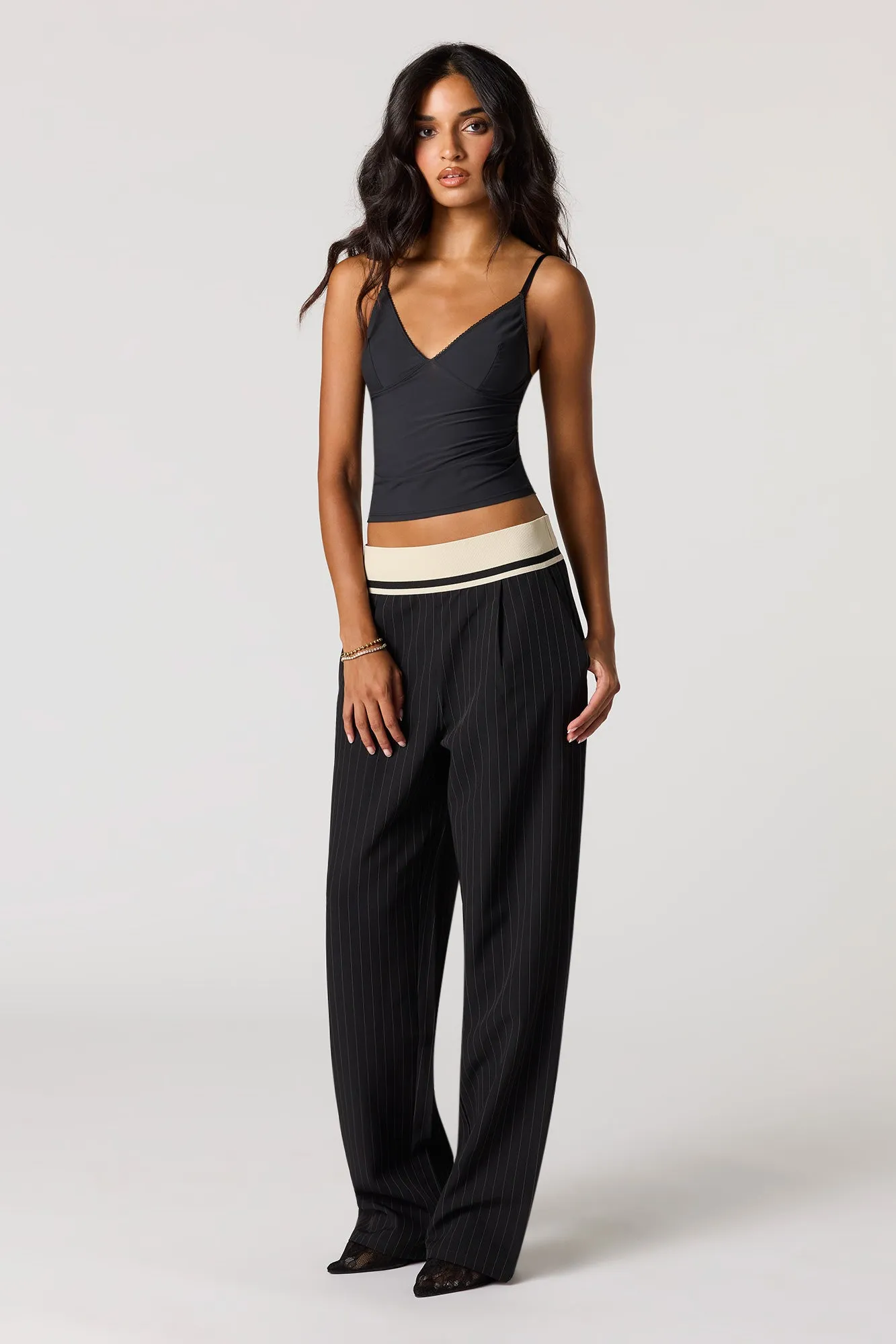 Contrast Flowy Dressy Pant sold by Urban Planet product image thumbnail 4