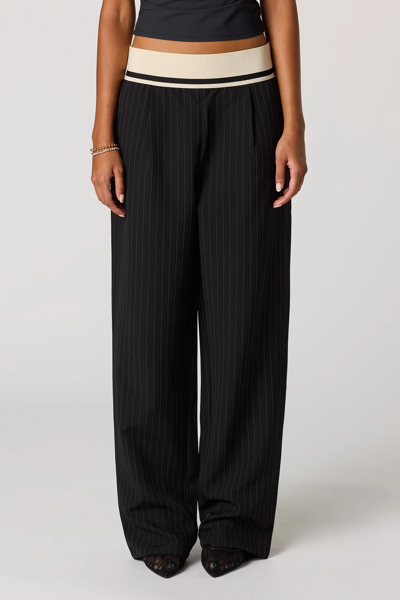 Contrast Flowy Dressy Pant sold by Urban Planet product image thumbnail 2