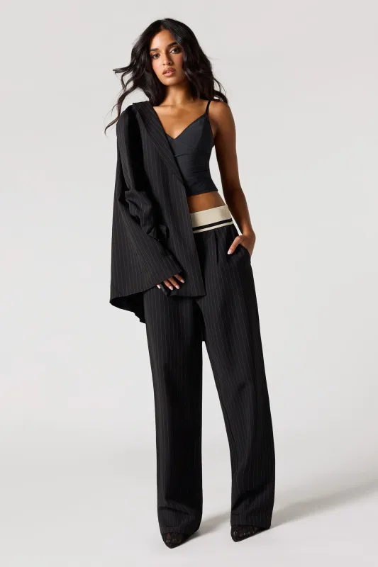 Contrast Flowy Dressy Pant sold by Urban Planet