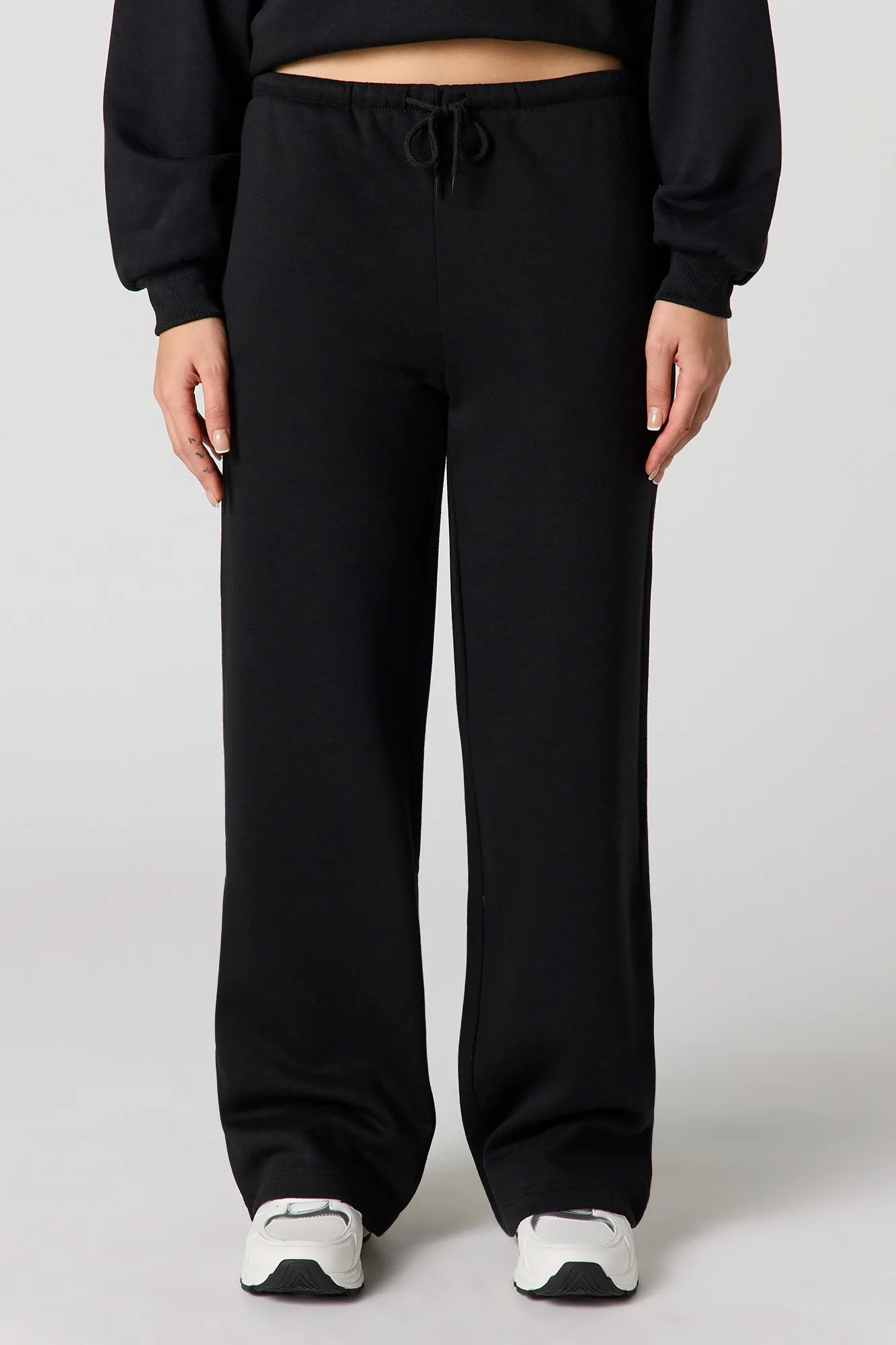 Solid Fleece Straight Leg Sweatpant sold by Urban Planet product image thumbnail 5