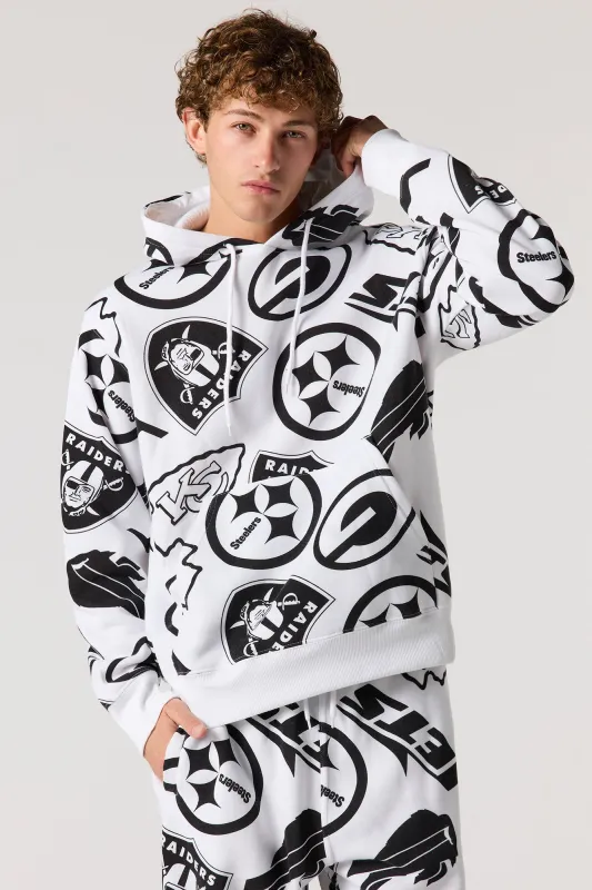 Football Printed Fleece Hoodie sold by Urban Planet