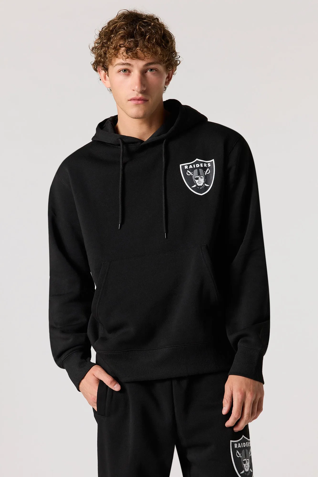 Raiders Football Graphic Fleece Hoodie sold by Urban Planet product image thumbnail 2