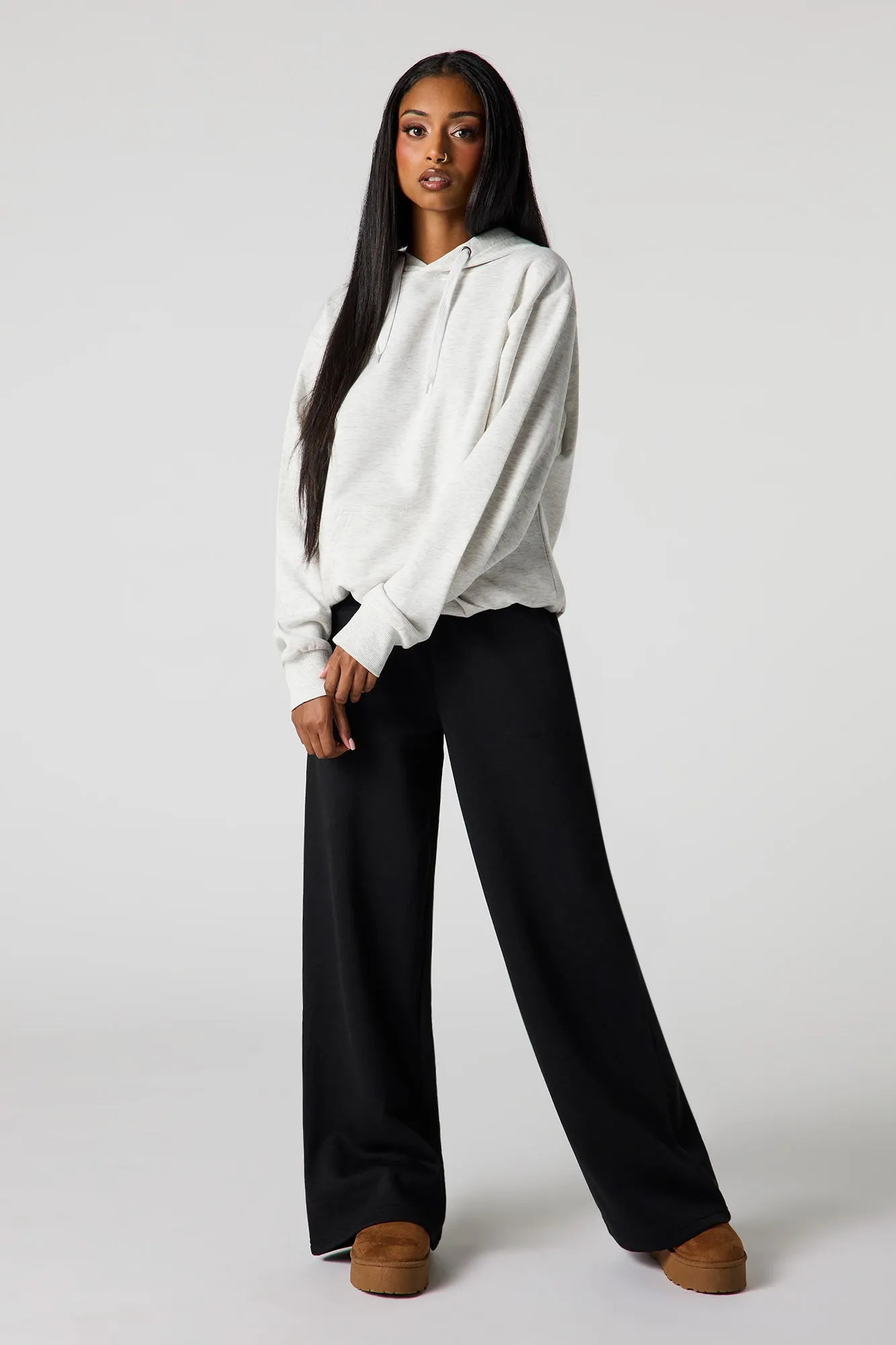 Wide Leg Fleece Sweatpant sold by Urban Planet product image thumbnail 4