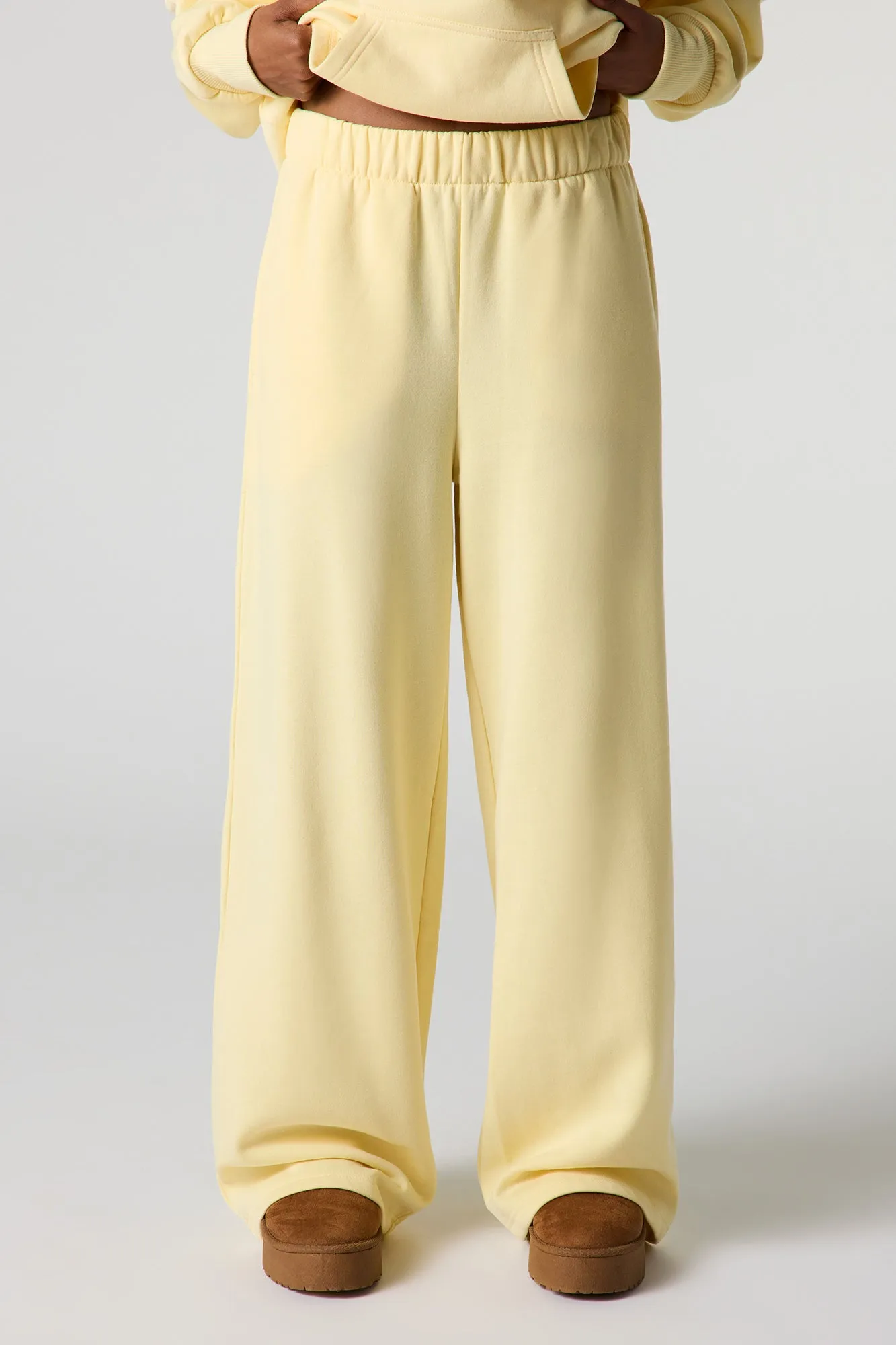 Wide Leg Fleece Sweatpant sold by Urban Planet product image thumbnail 2