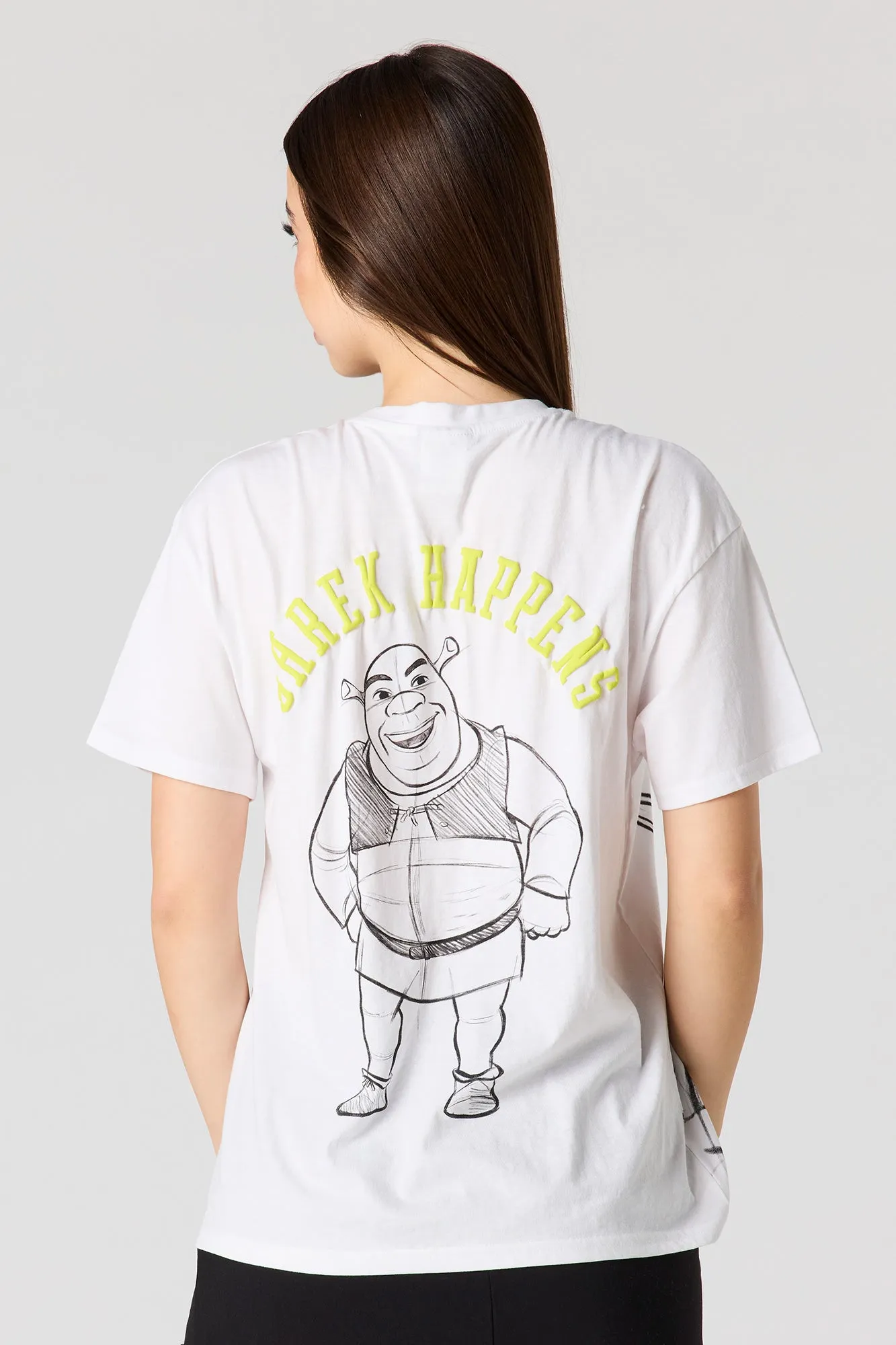 Shrek Puff Print Boyfriend T-Shirt sold by Urban Planet product image thumbnail 2