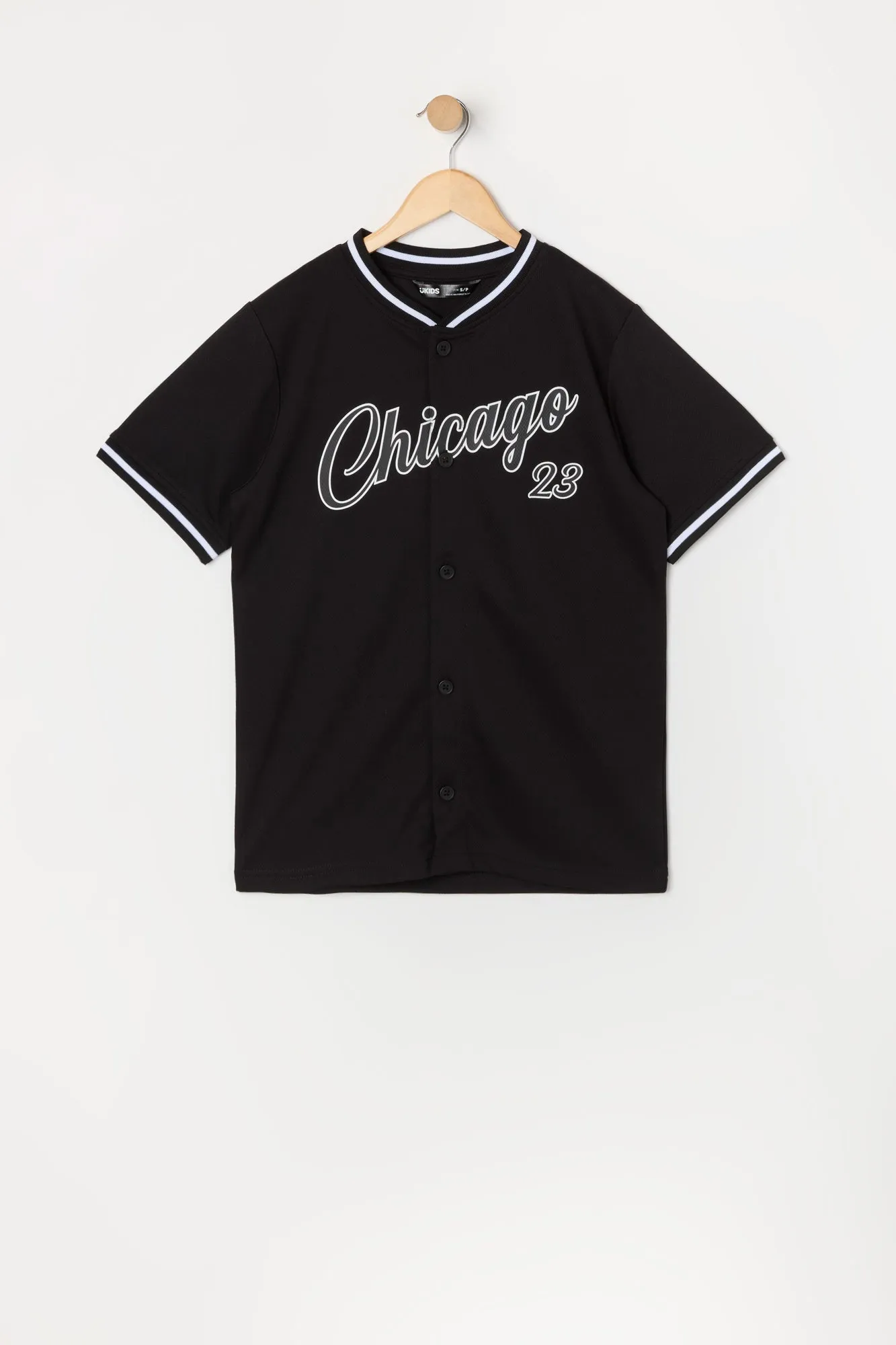 Boys Chicago Graphic Mesh Baseball Jersey sold by Urban Planet