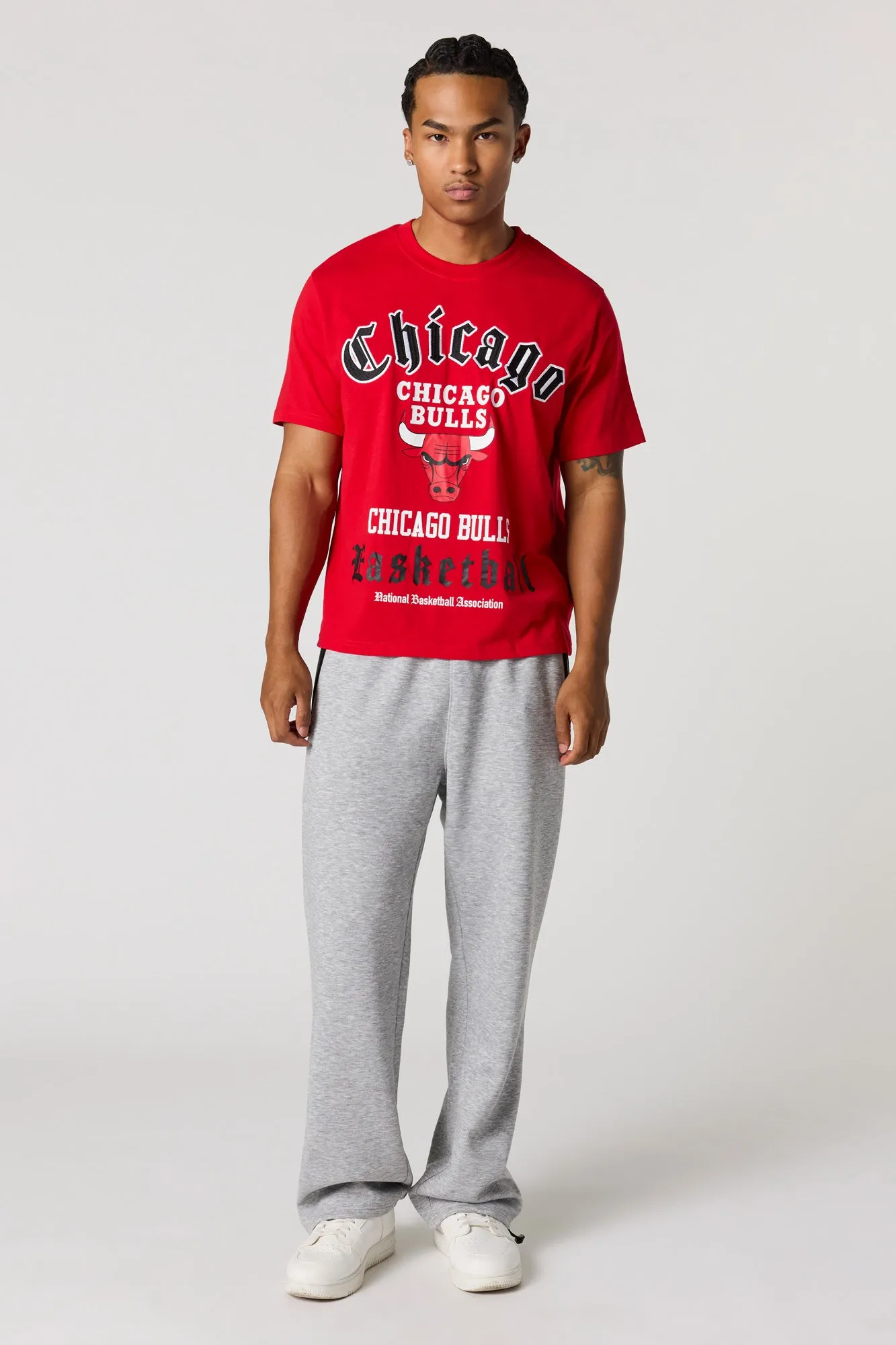 Chicago Bulls Embroidered Graphic T-Shirt sold by Urban Planet product image thumbnail 3