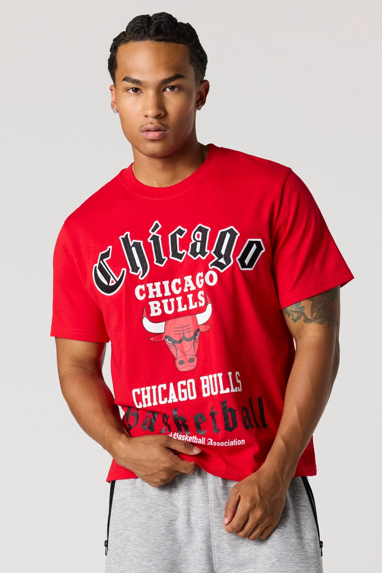 Chicago Bulls Embroidered Graphic T-Shirt sold by Urban Planet