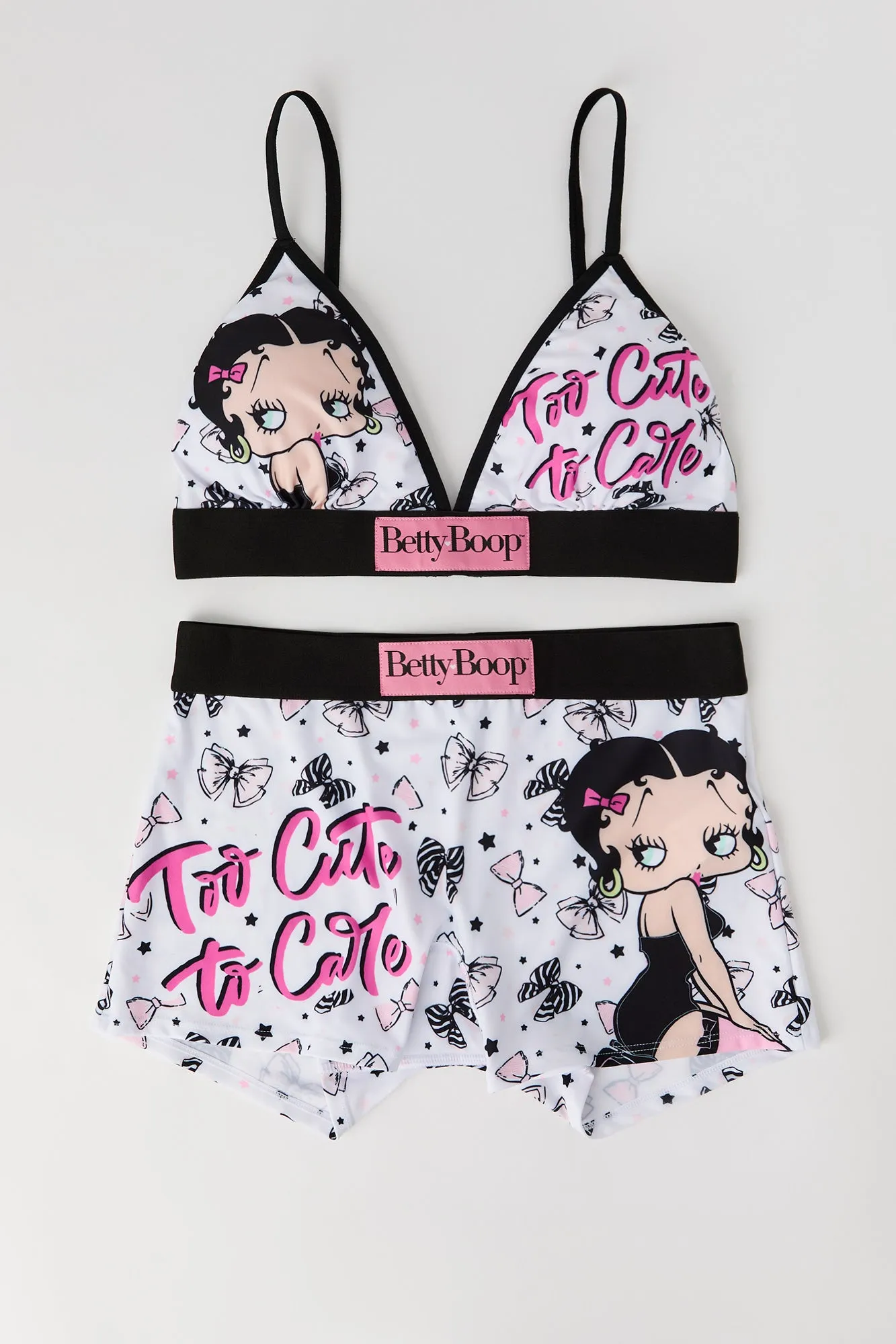 Betty Boop Triangle Bra & Boy Short Set sold by Urban Planet