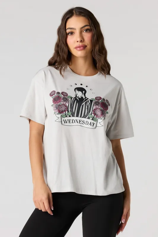 Wednesday Graphic Boyfriend T-Shirt sold by Urban Planet