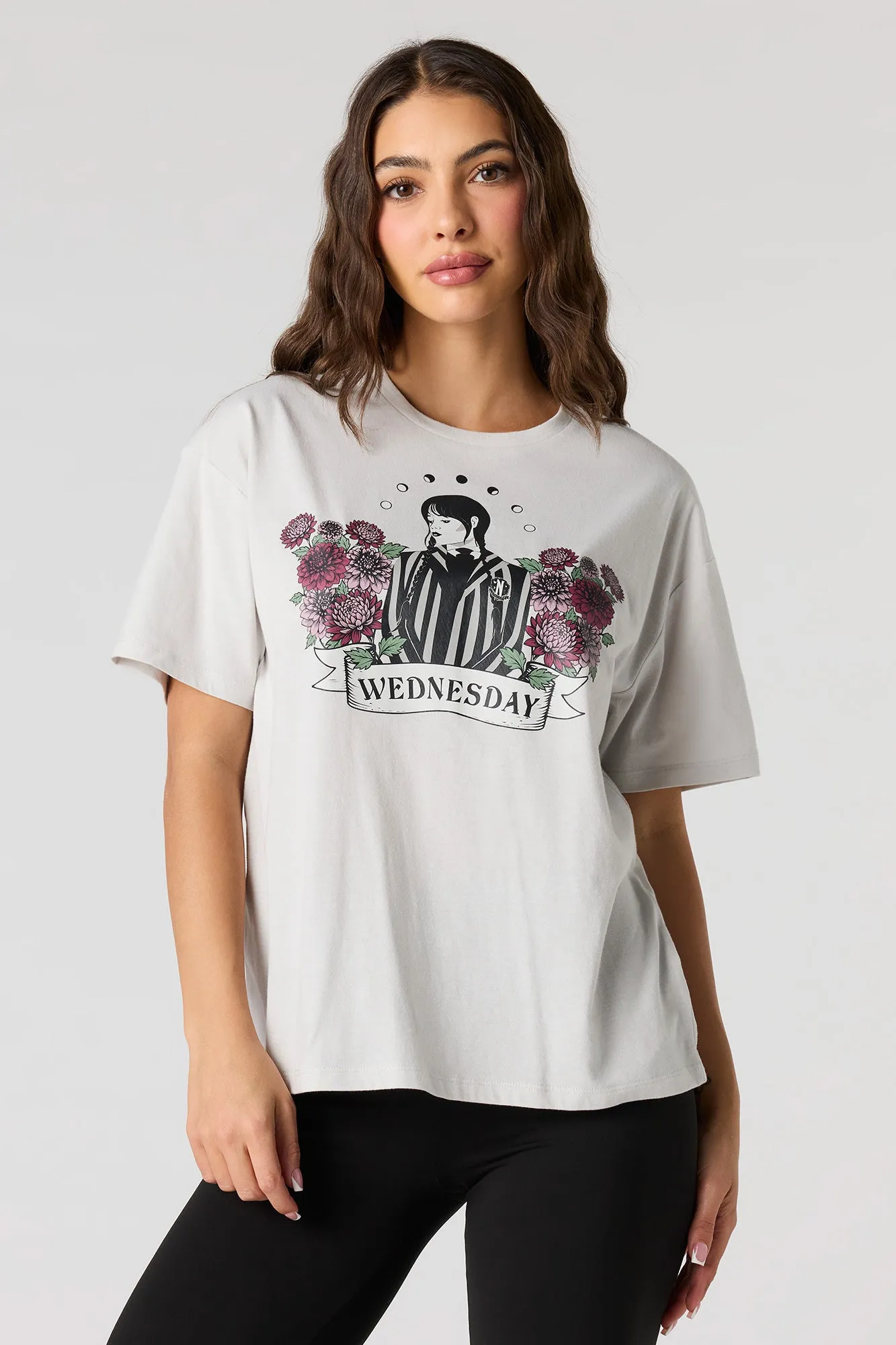 Wednesday Graphic Boyfriend T-Shirt sold by Urban Planet
