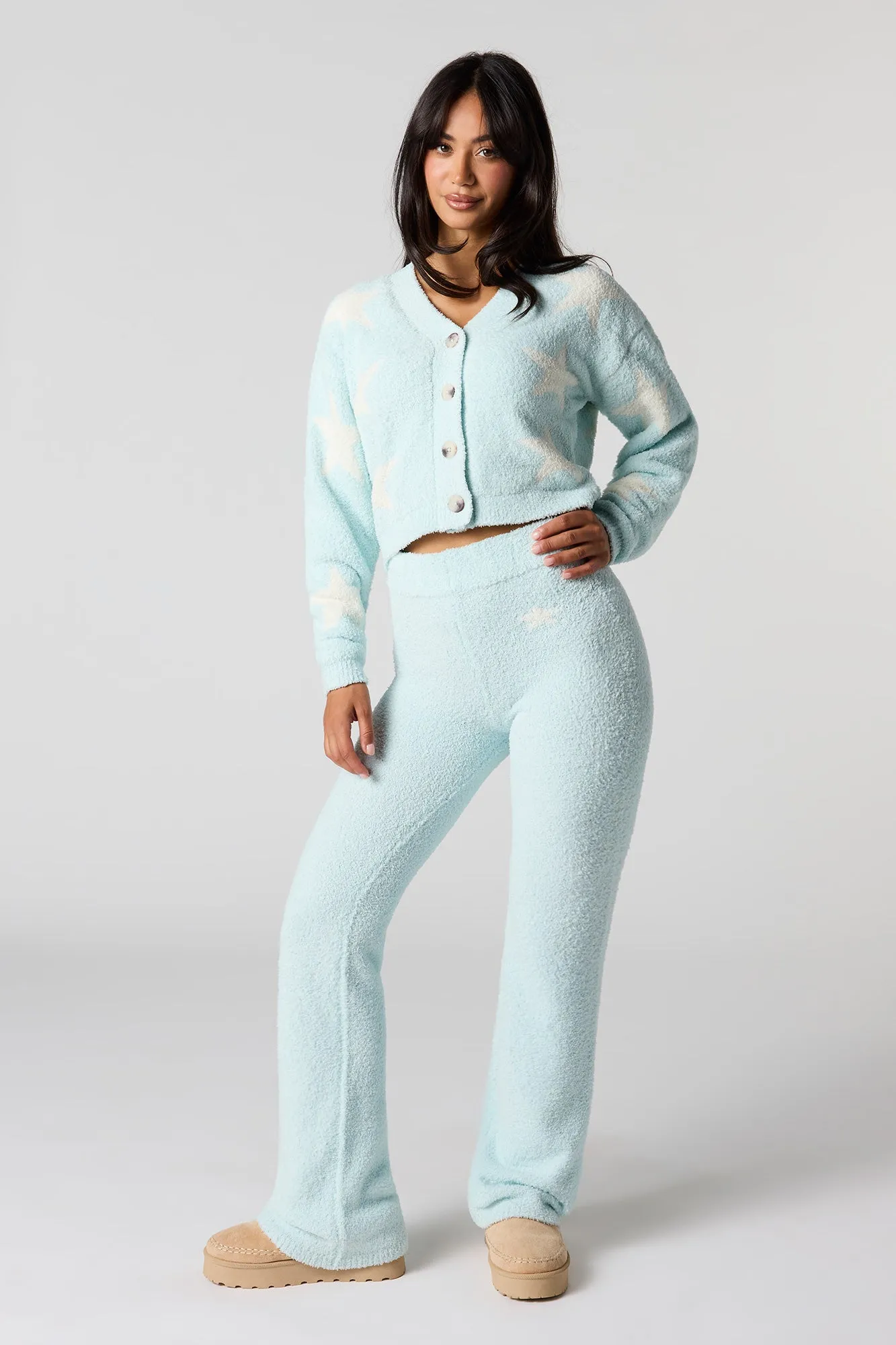 Jacquard Knit Button-Up Cardigan sold by Urban Planet product image thumbnail 3