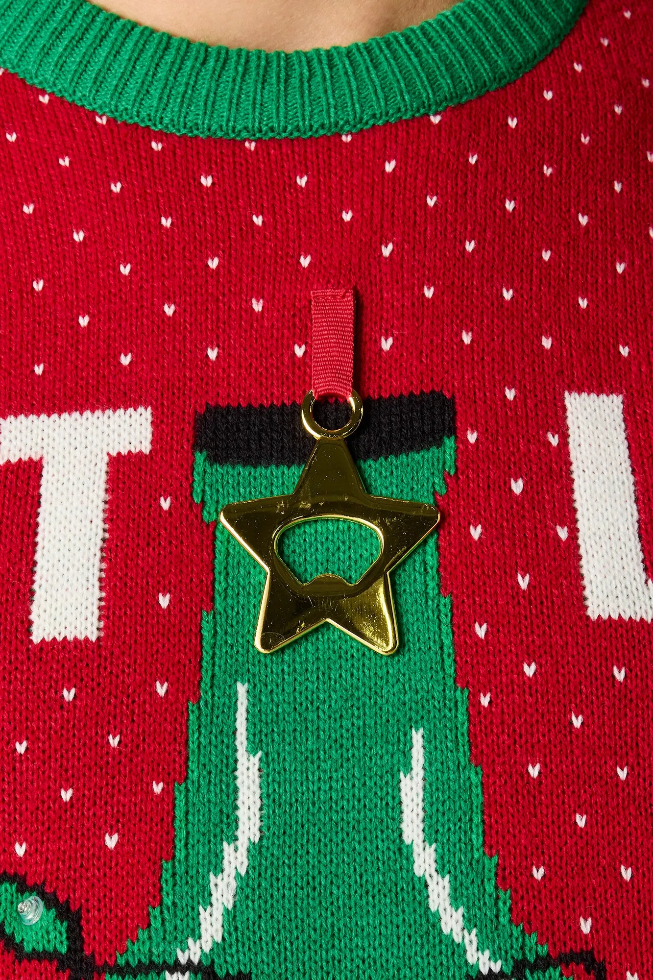 Get Lit Jacquard Knit Light-Up Christmas Sweater sold by Urban Planet product image thumbnail 5