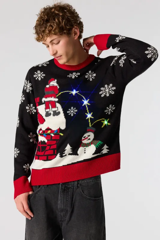Bad Santa Light-Up Christmas Sweater sold by Urban Planet