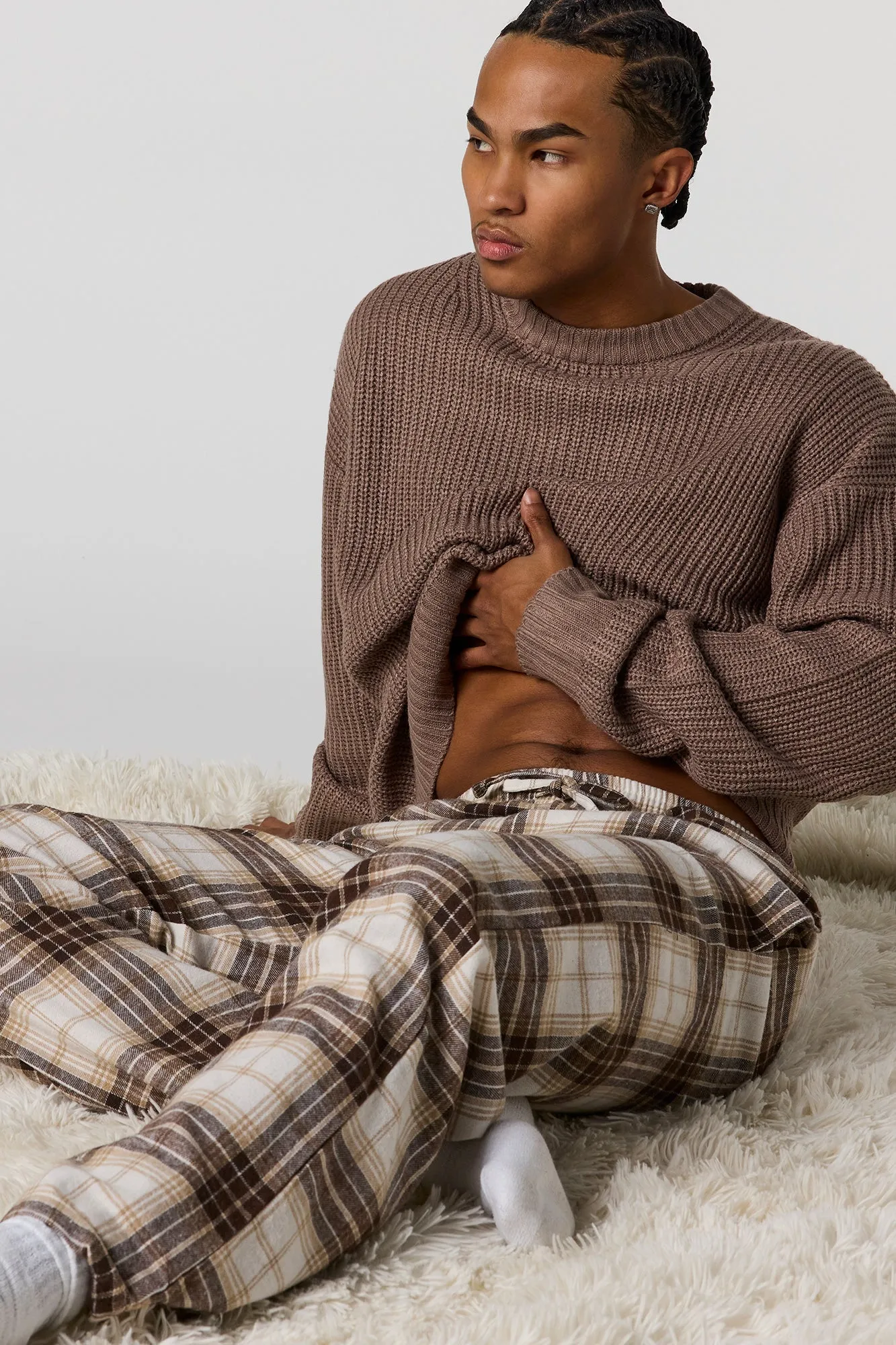 Flannel Plaid Pajama Pant sold by Urban Planet