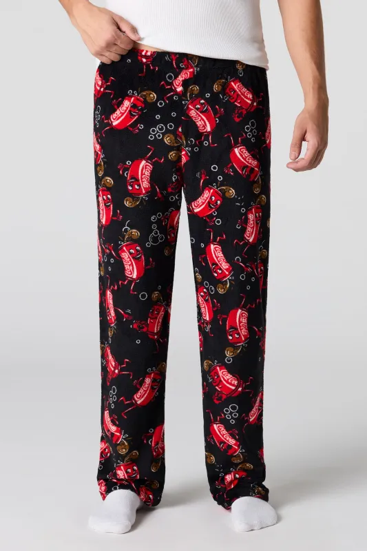 Coke Printed Plush Pajama Pant sold by Urban Planet