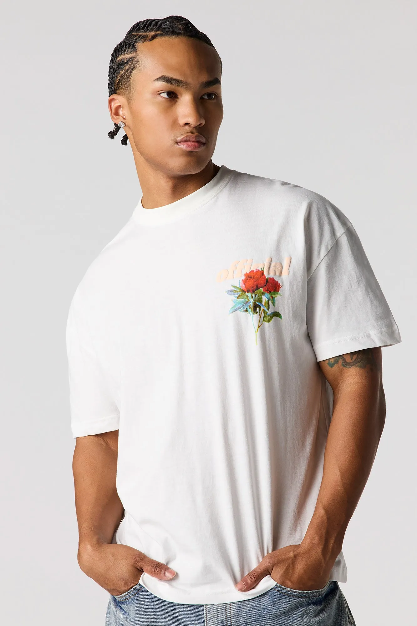 Official Puff Print Relaxed T-Shirt sold by Urban Planet product image thumbnail 2