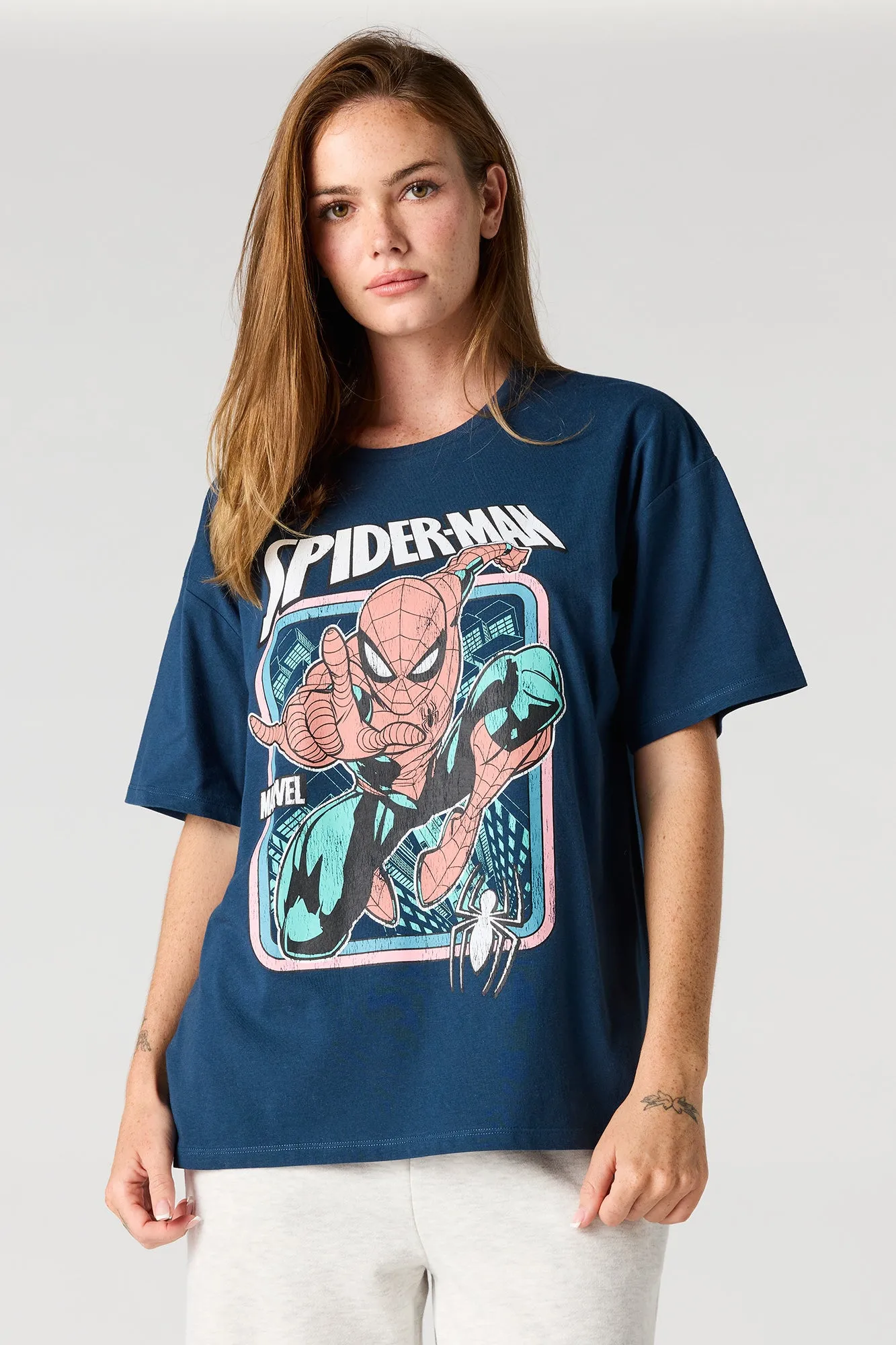 Spider-Man Graphic Boyfriend T-Shirt sold by Urban Planet