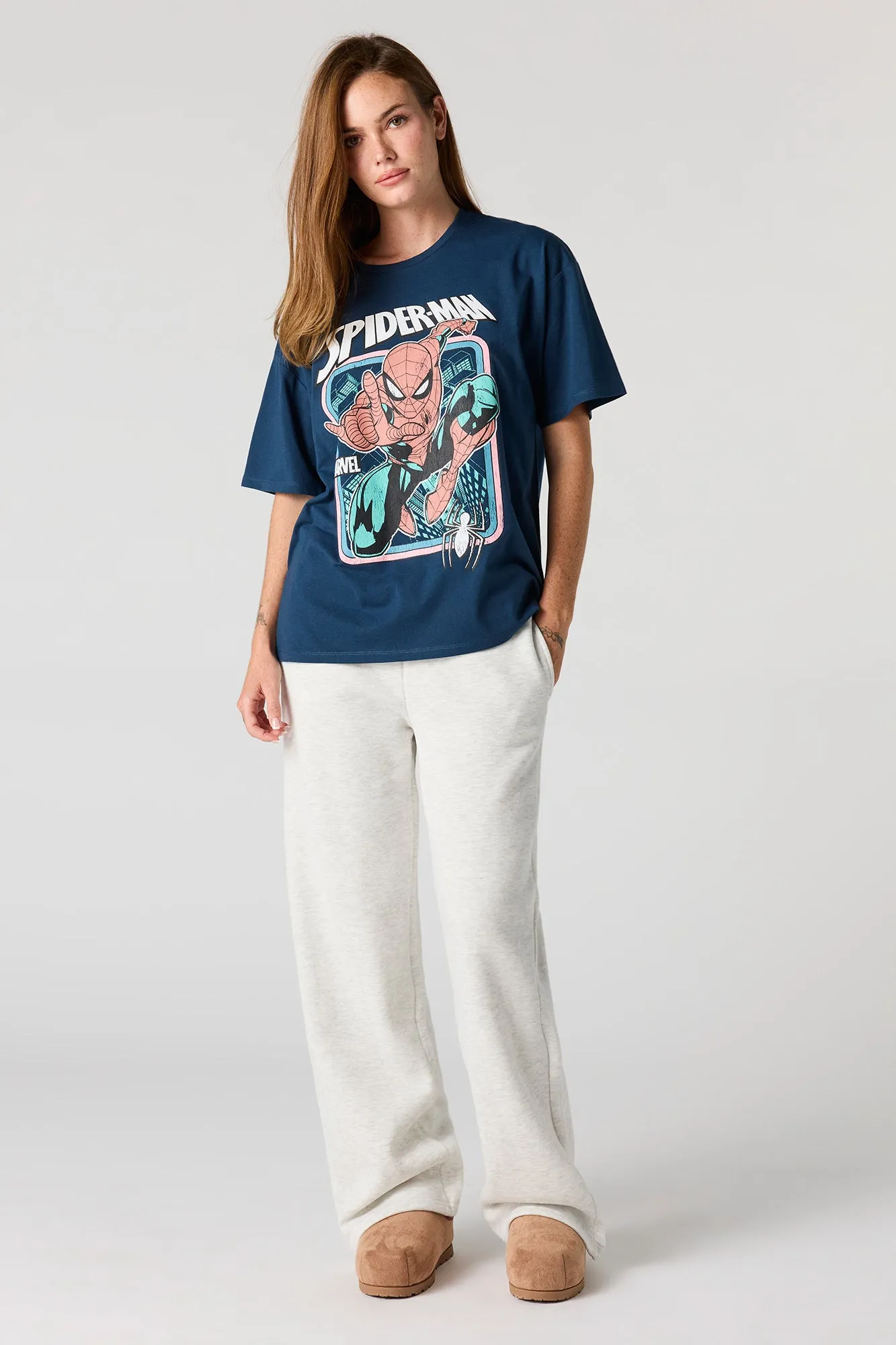 Spider-Man Graphic Boyfriend T-Shirt sold by Urban Planet product image thumbnail 3