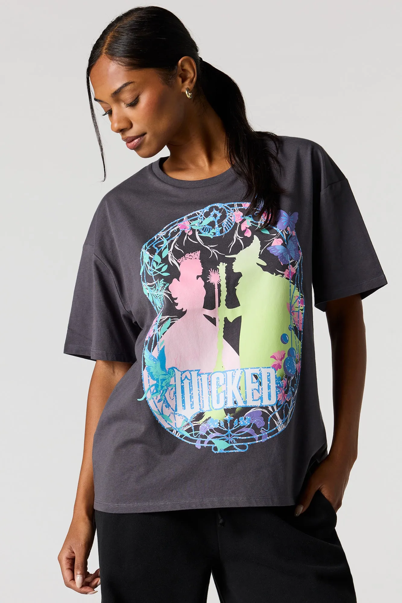Wicked Graphic Boyfriend T-Shirt sold by Urban Planet