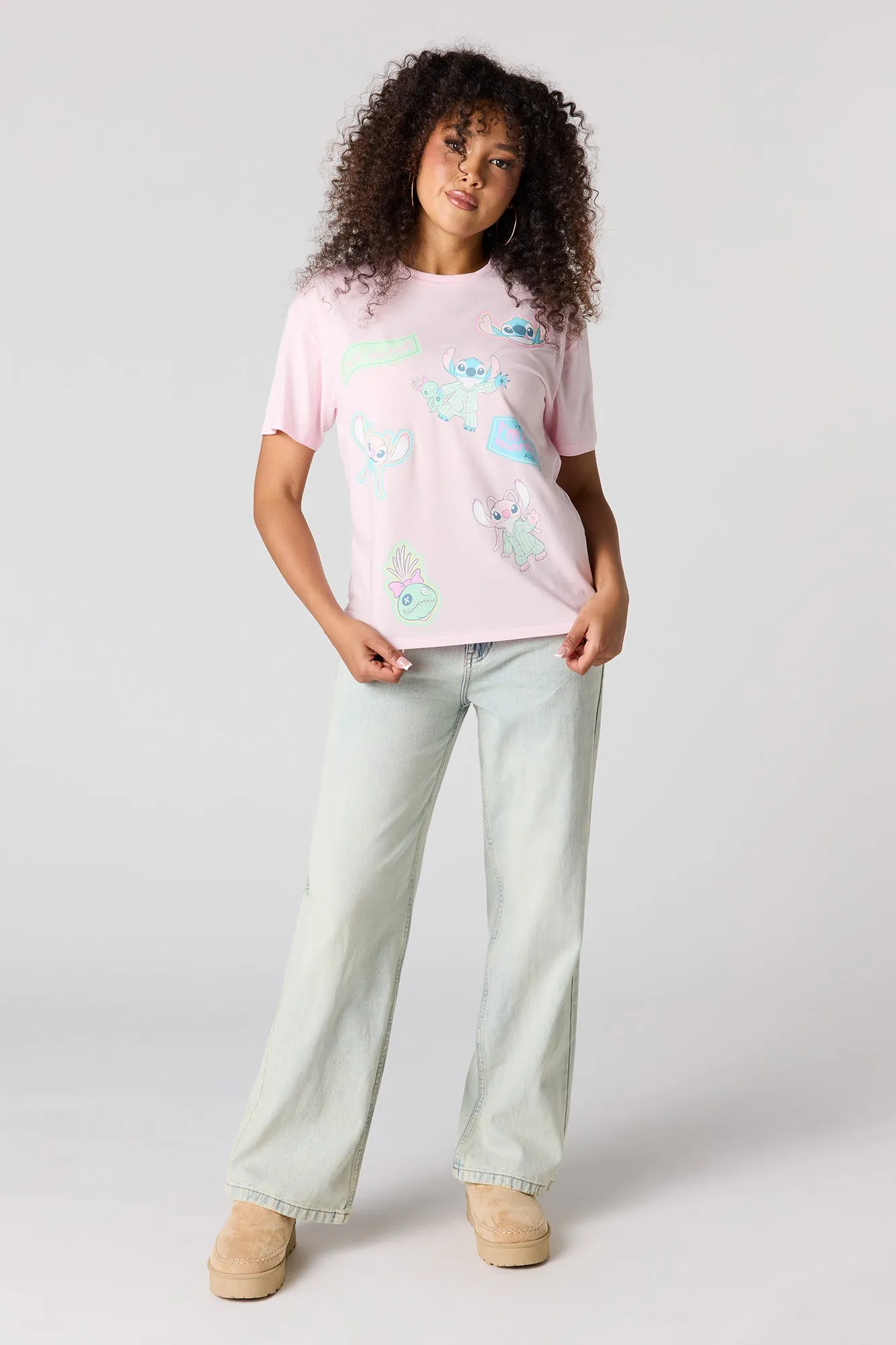 Stitch Graphic Boyfriend T-Shirt sold by Urban Planet product image thumbnail 3