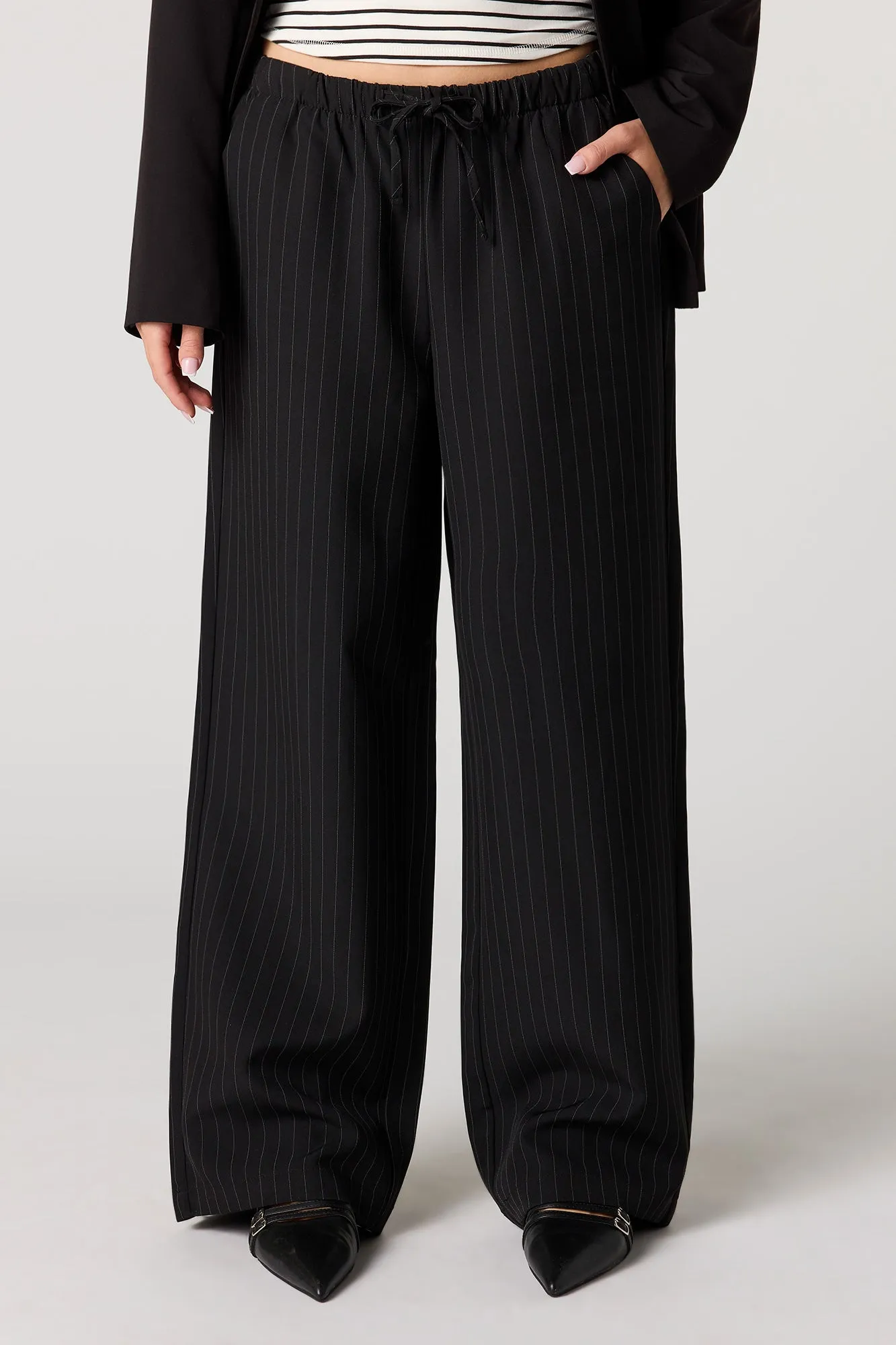 Drawstring Straight Leg Dress Pant sold by Urban Planet product image thumbnail 3