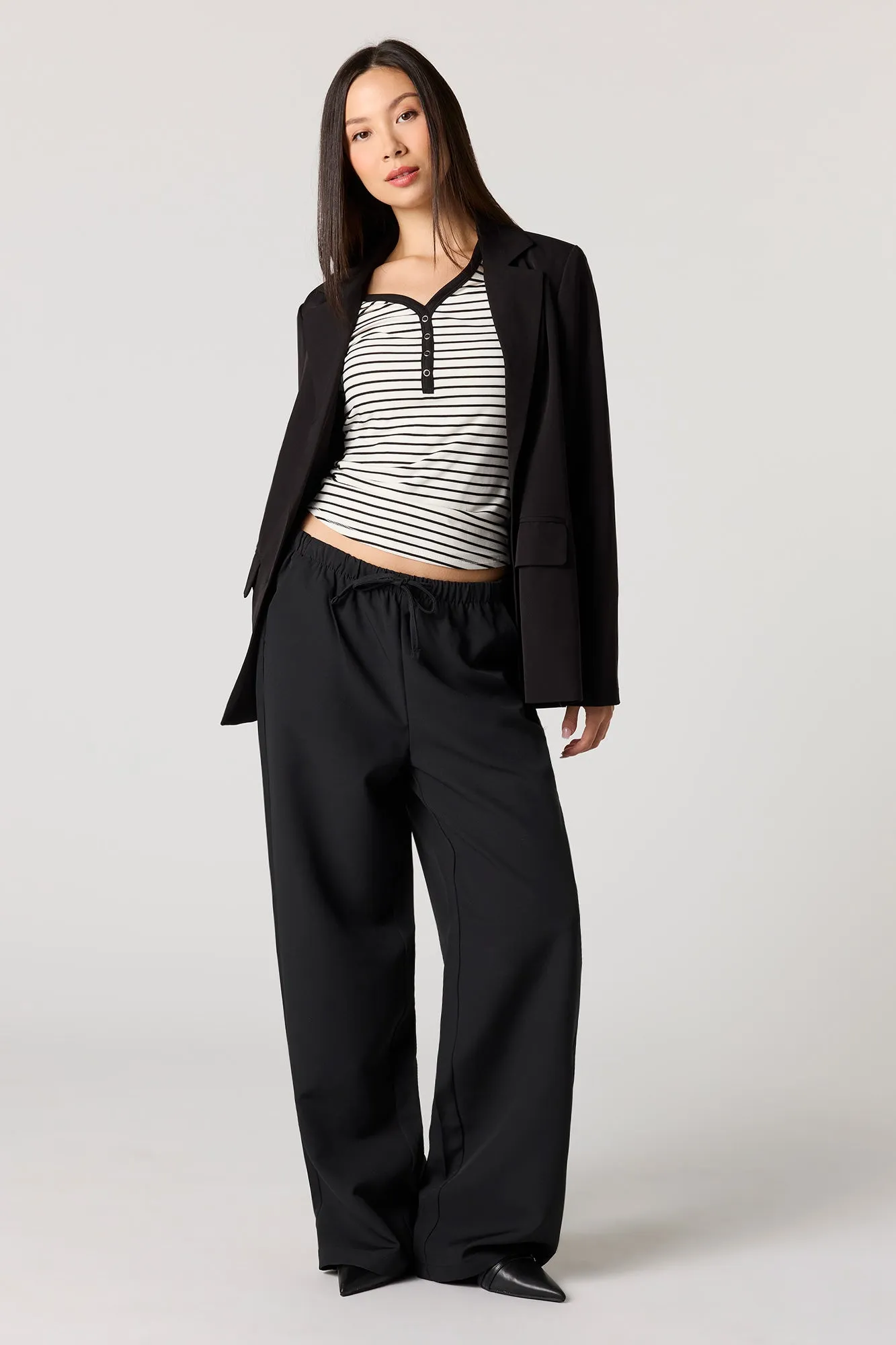 Drawstring Straight Leg Dress Pant sold by Urban Planet product image thumbnail 5