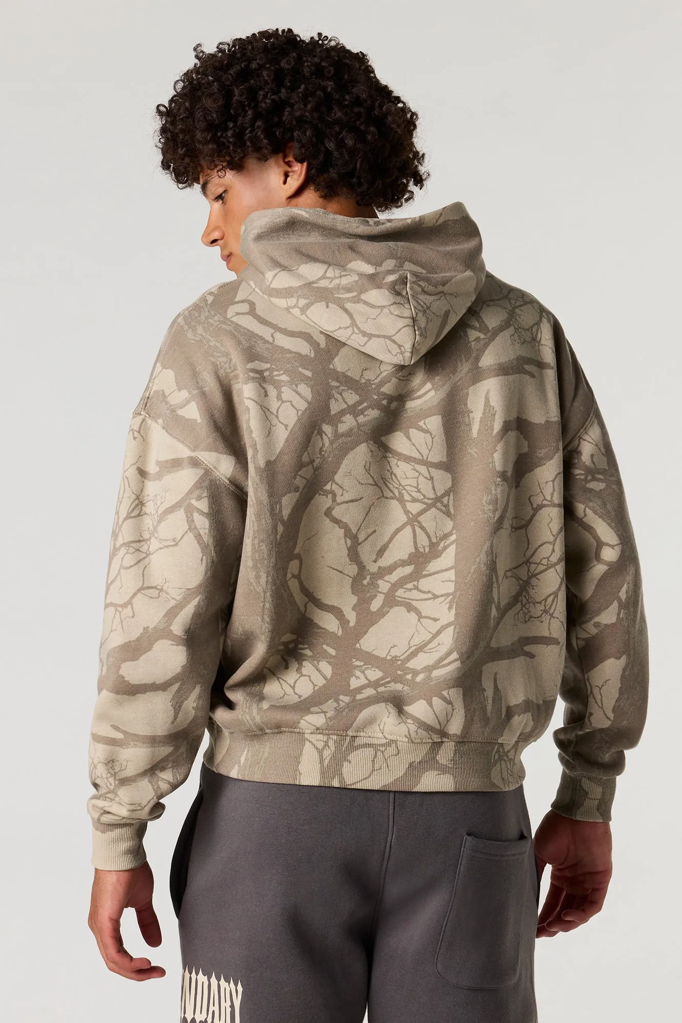 Legendary Patch Camo Boxy Fleece Hoodie sold by Urban Planet product image thumbnail 2