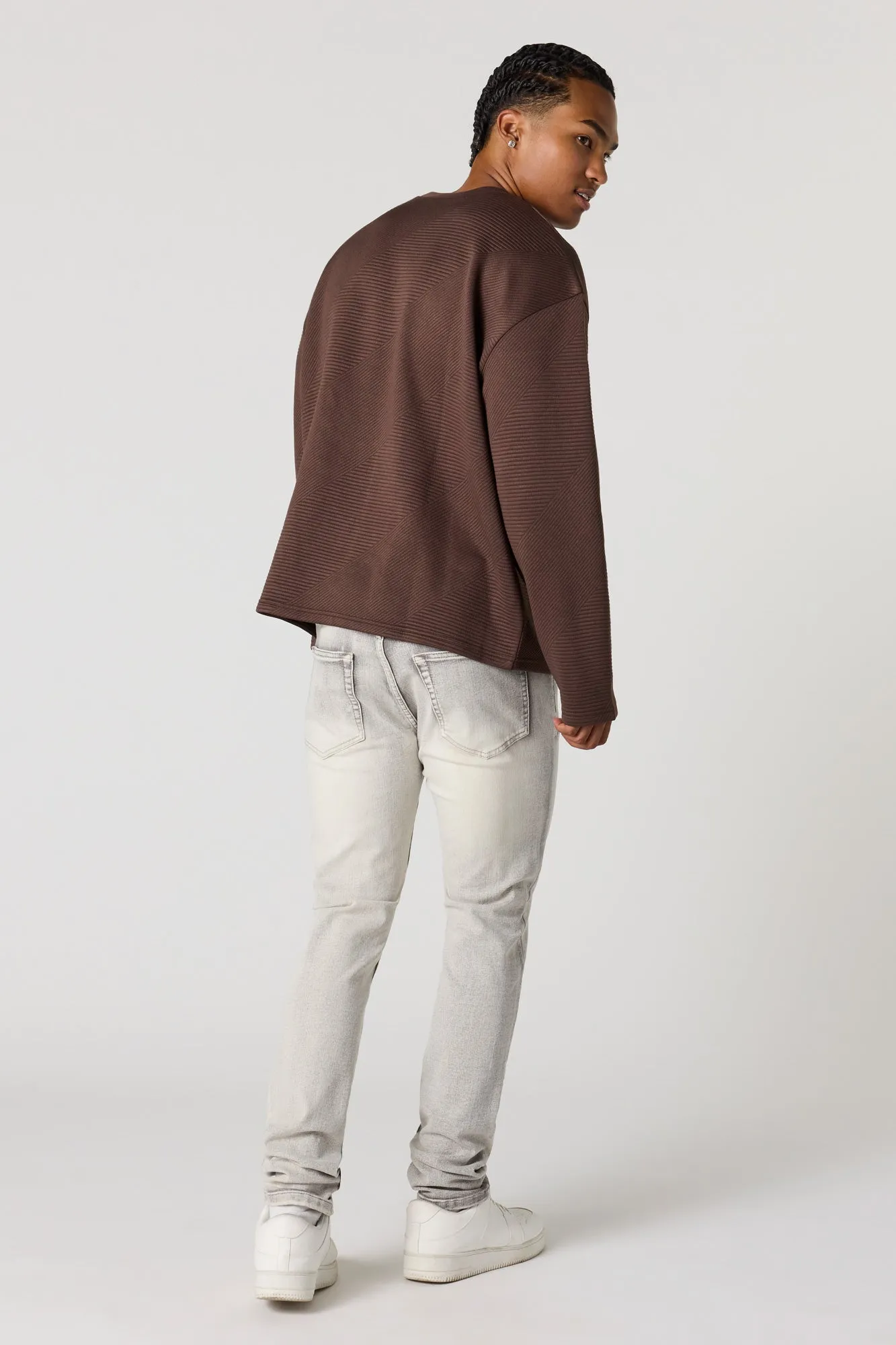 Ripped Skinny Grey Jean sold by Urban Planet product image thumbnail 2