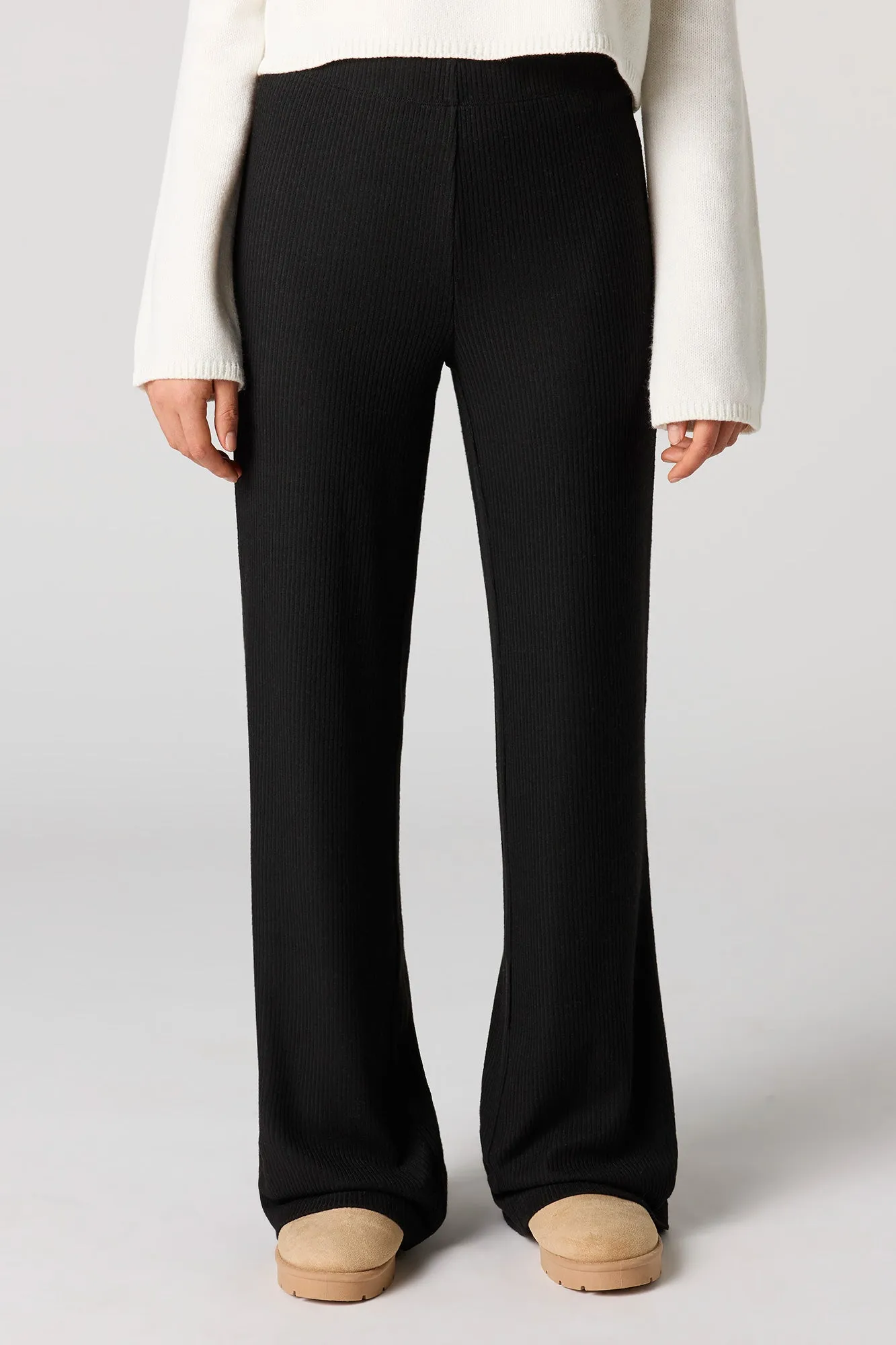 Ribbed Wide Leg Pant sold by Urban Planet product image thumbnail 5