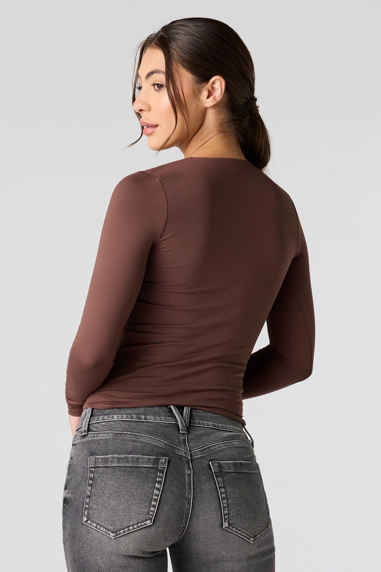 Contour Classic Long Sleeve Top sold by Urban Planet product image thumbnail 2