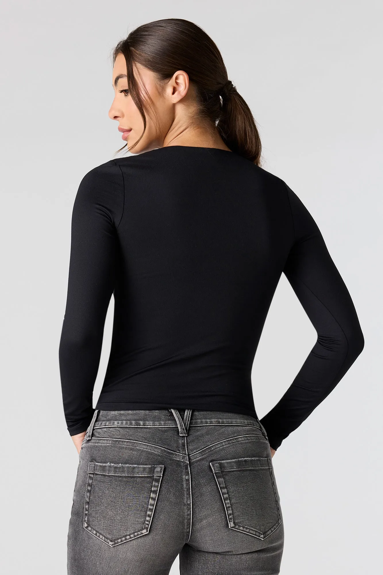 Contour Classic Long Sleeve Top sold by Urban Planet product image thumbnail 5